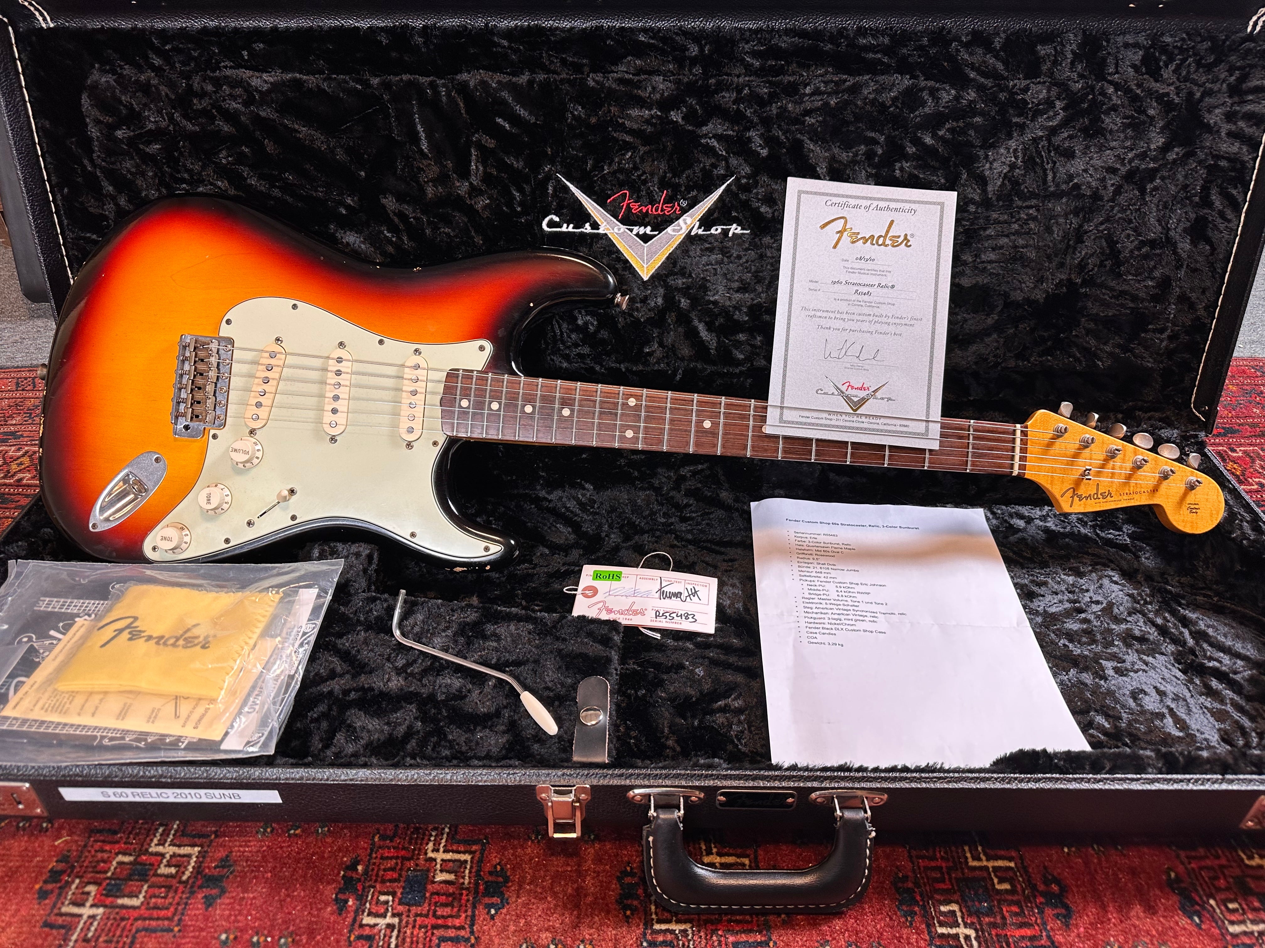 Fender Custom Shop '60 Relic Stratocaster 2010 Sunburst