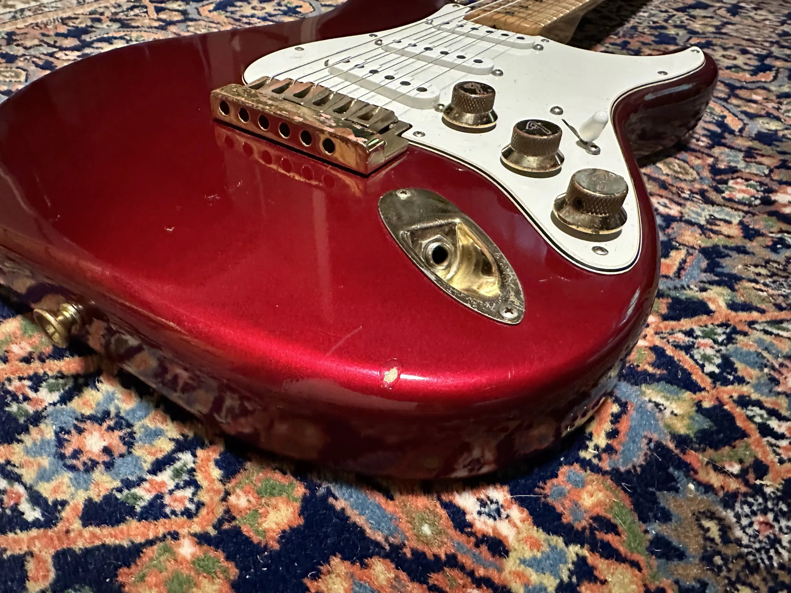 SOLD - 1981 Fender The Strat Candy Apple Red