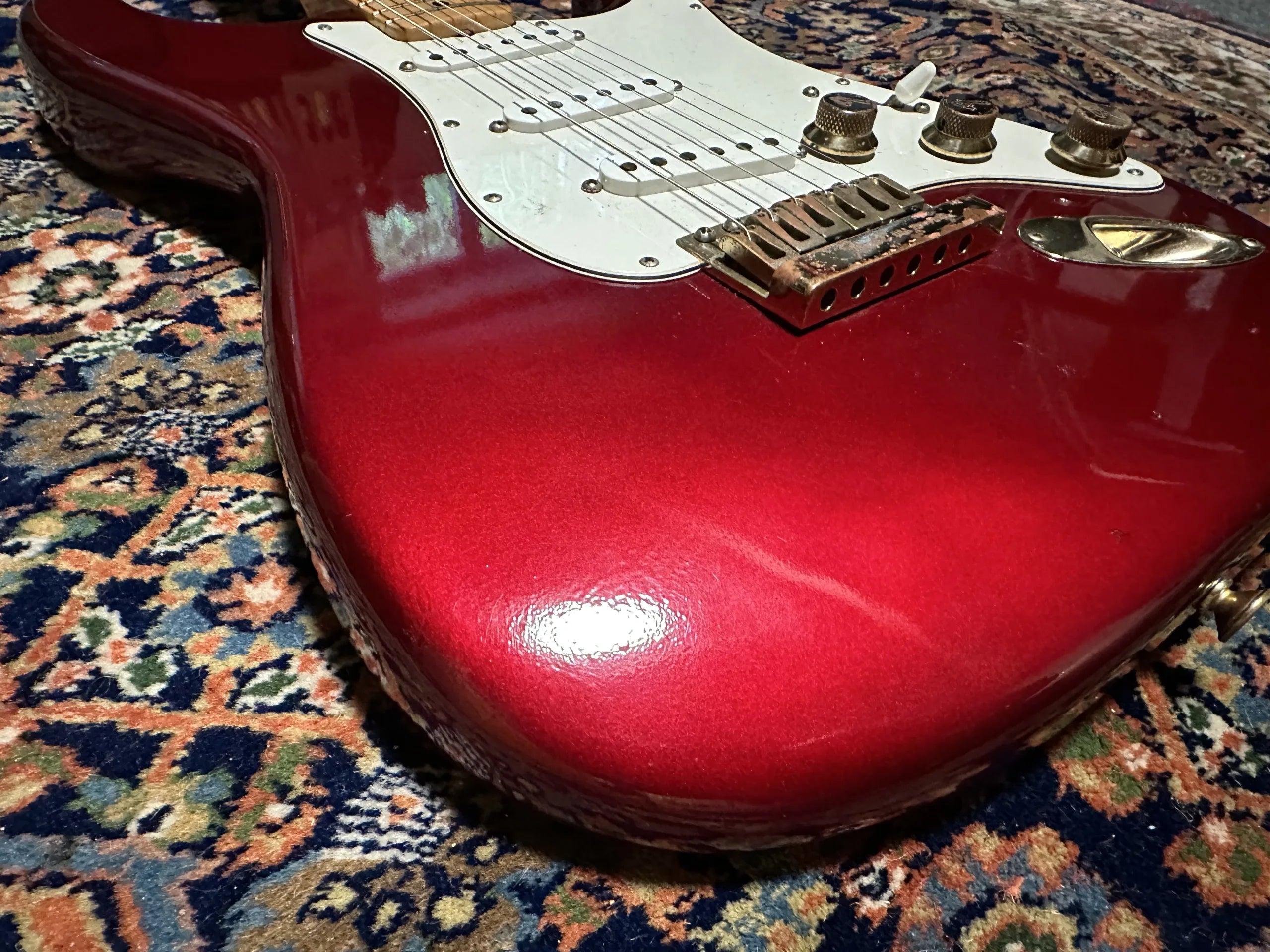 SOLD - 1981 Fender The Strat Candy Apple Red