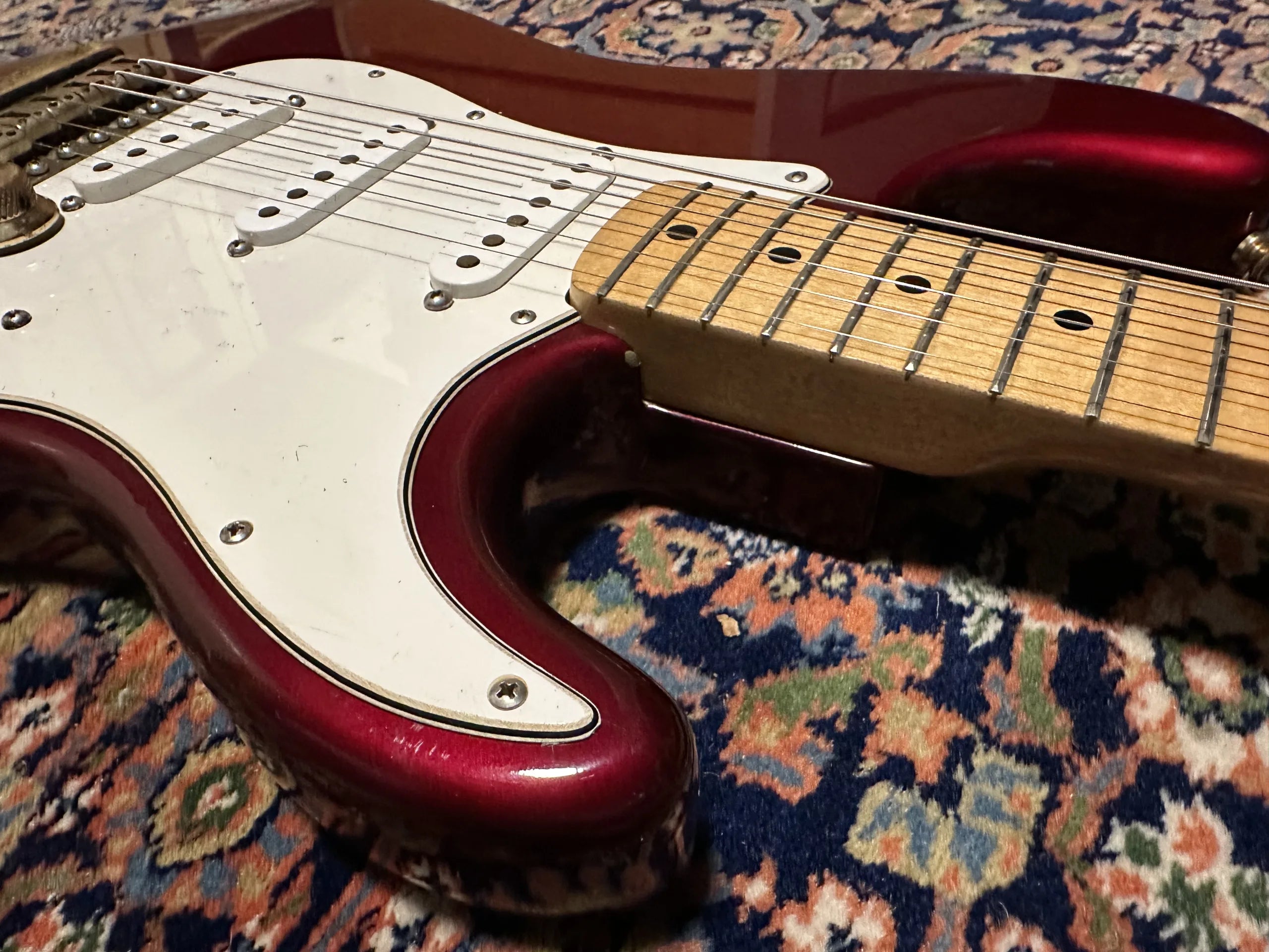 SOLD - 1981 Fender The Strat Candy Apple Red