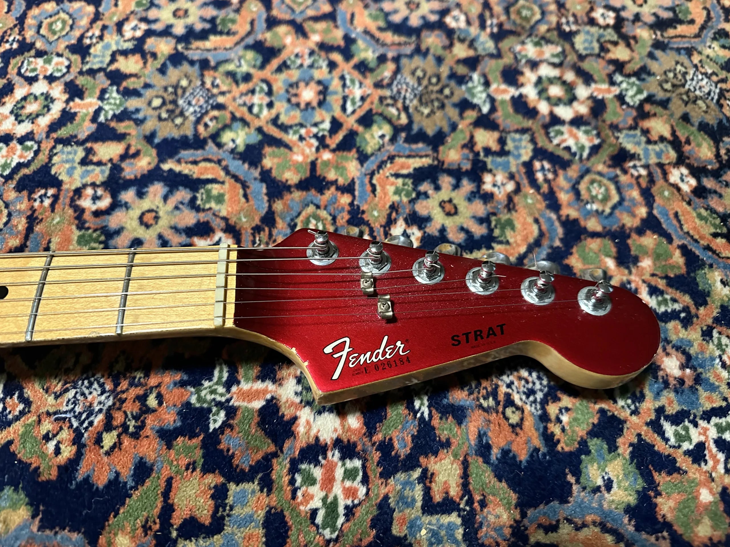 SOLD - 1981 Fender The Strat Candy Apple Red