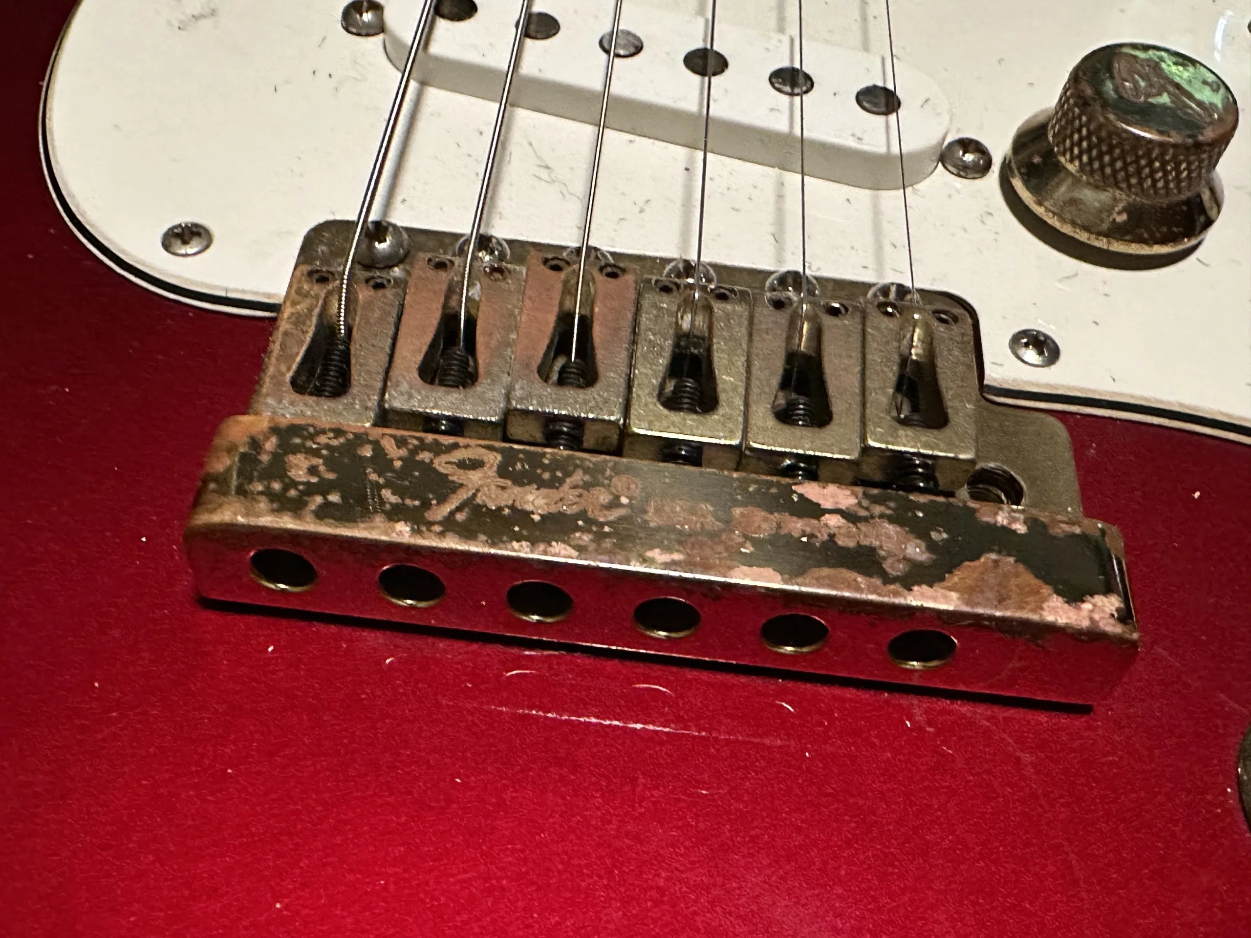 SOLD - 1981 Fender The Strat Candy Apple Red