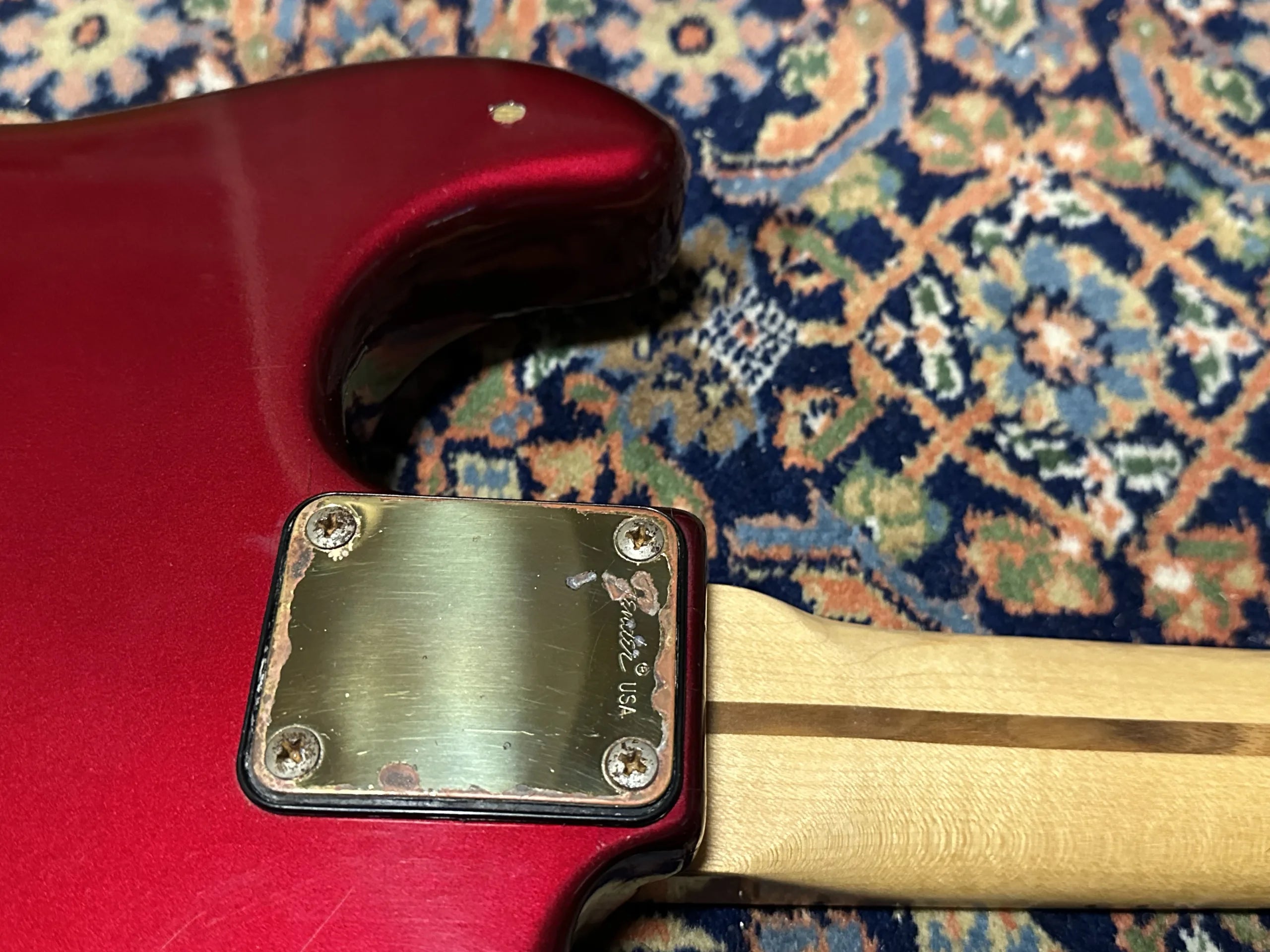 SOLD - 1981 Fender The Strat Candy Apple Red