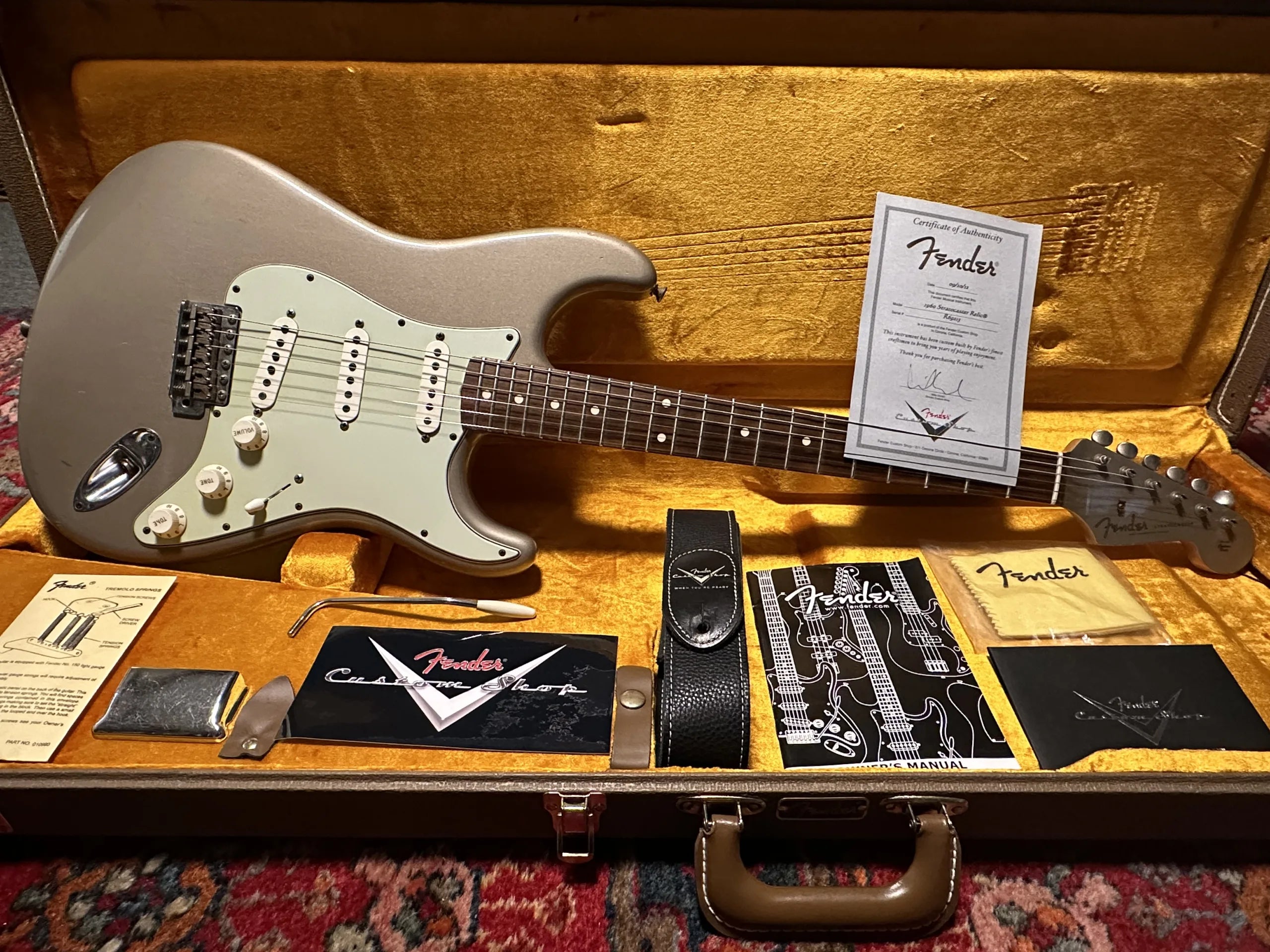 SOLD - 2012 Fender Custom Shop '60 Relic Stratocaster Shoreline Gold