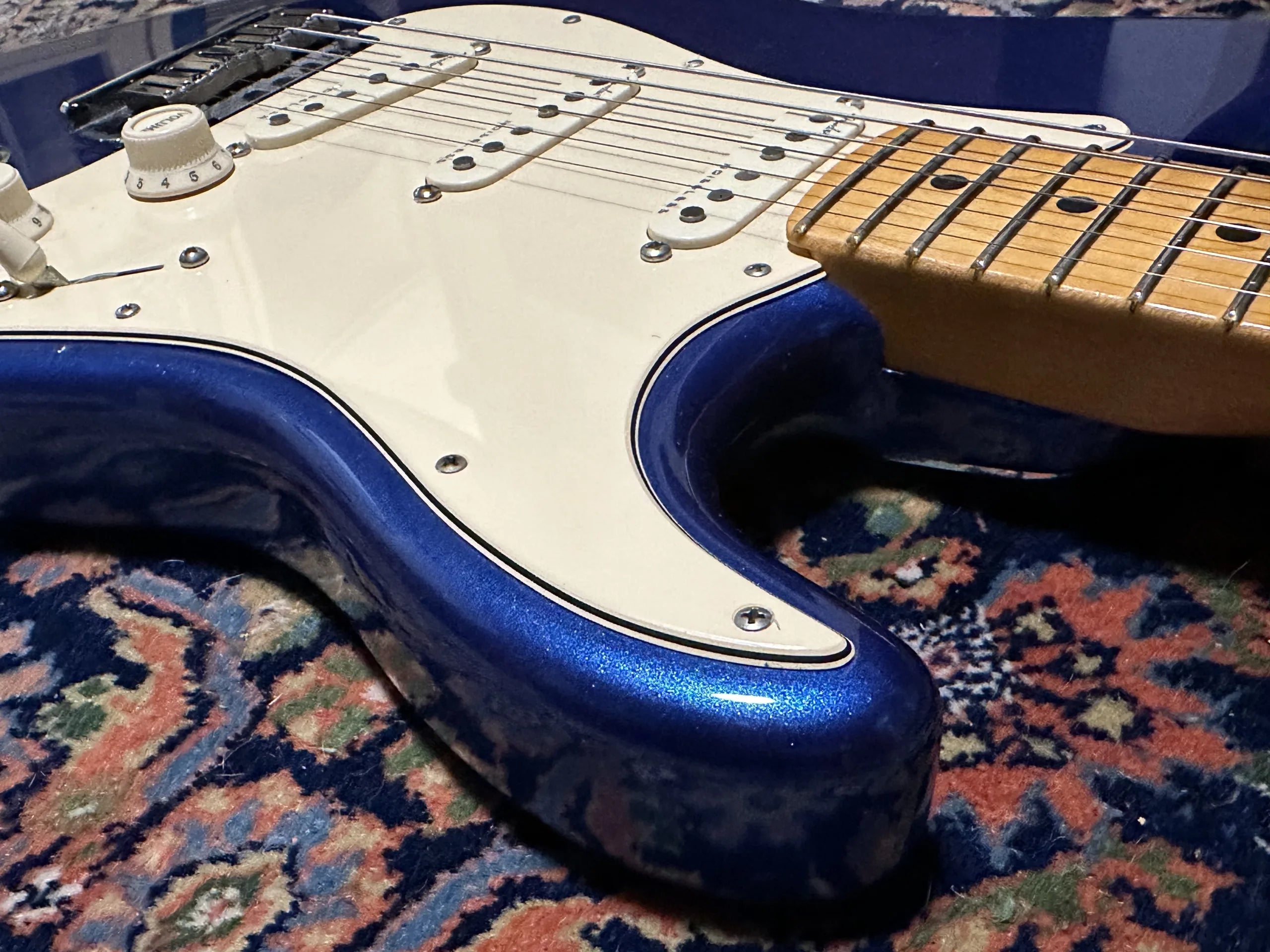 SOLD - 2019 Fender American Ultra Stratocaster MN Cobra Blue