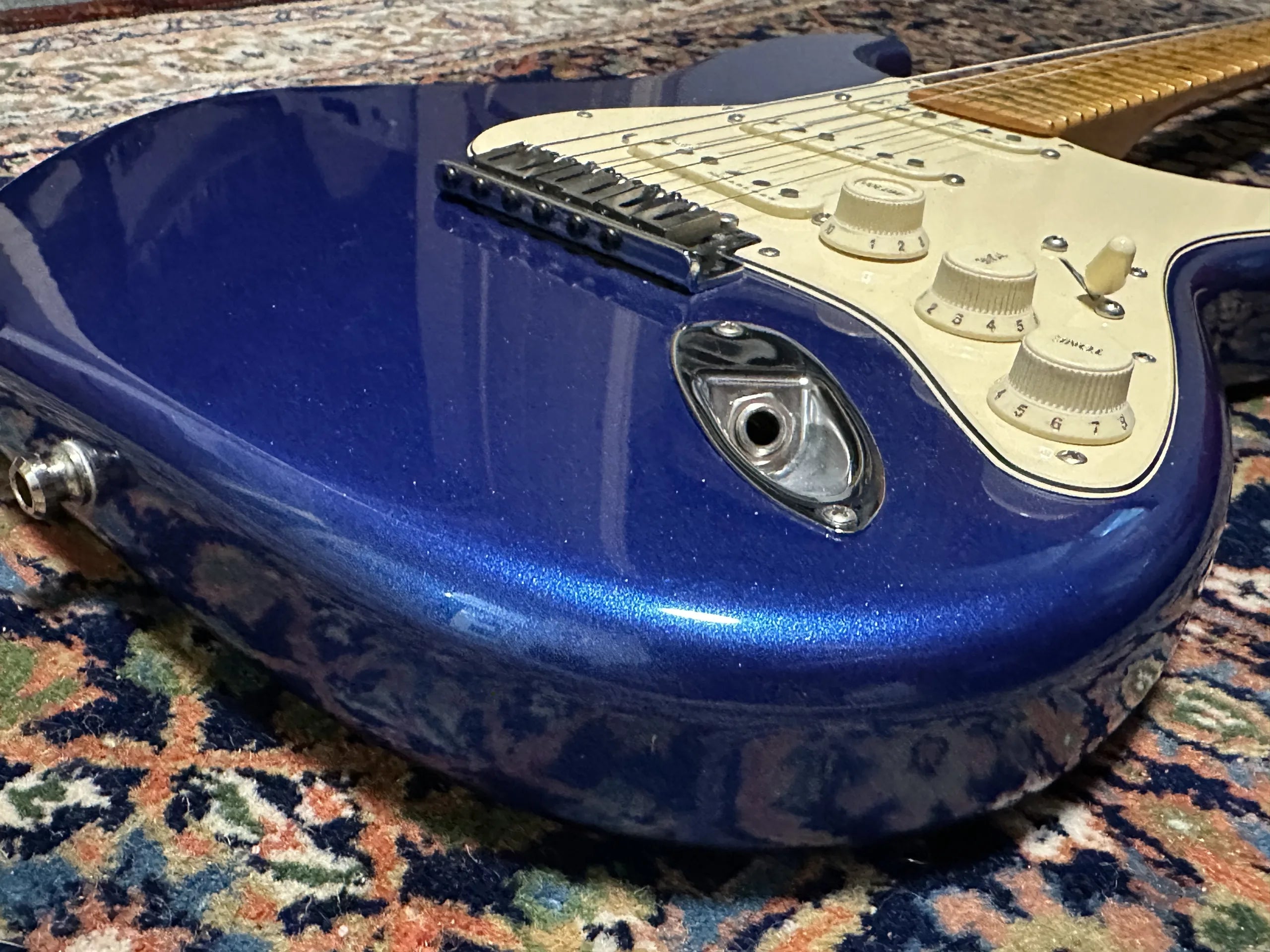 SOLD - 2019 Fender American Ultra Stratocaster MN Cobra Blue