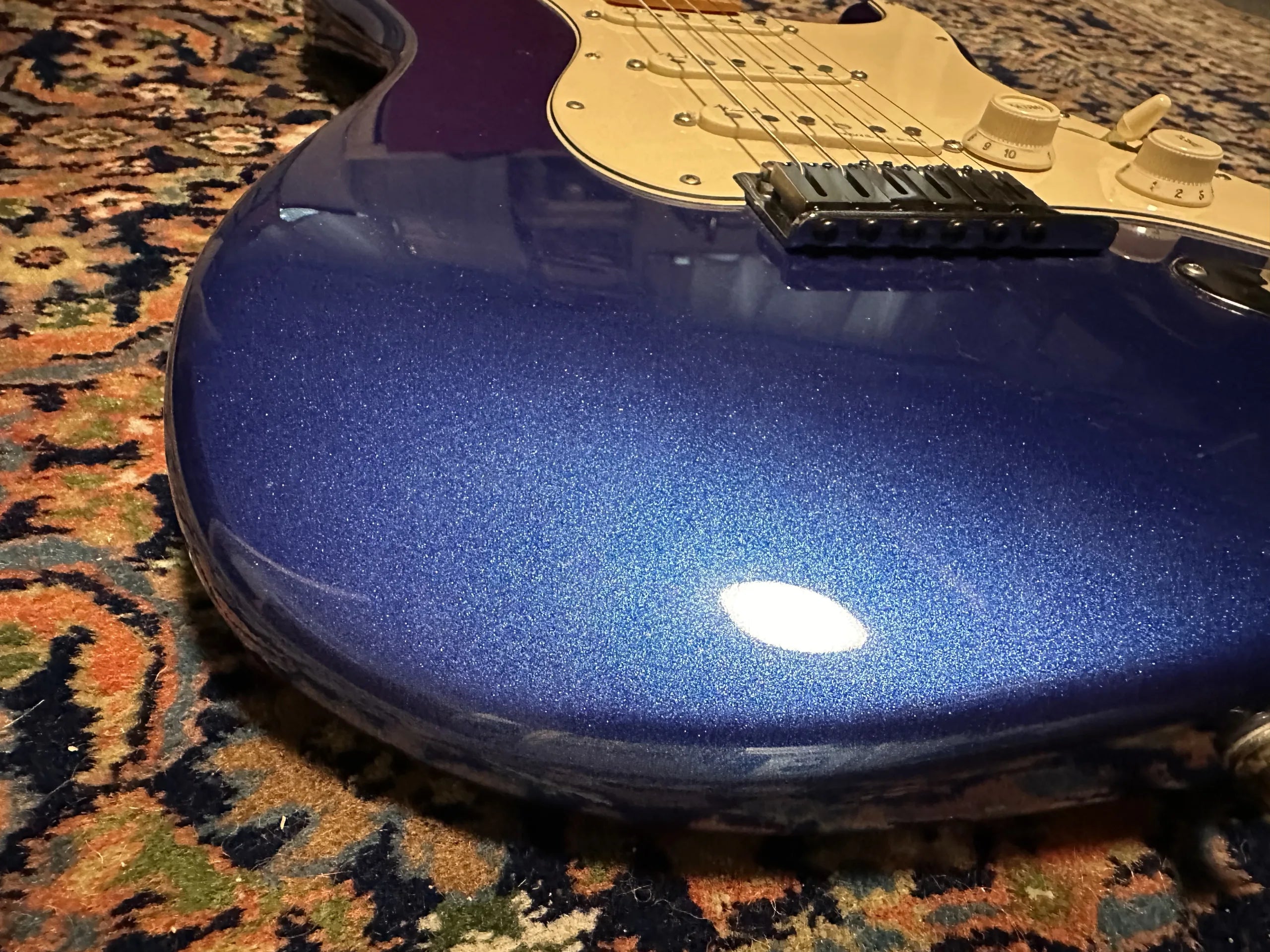 SOLD - 2019 Fender American Ultra Stratocaster MN Cobra Blue