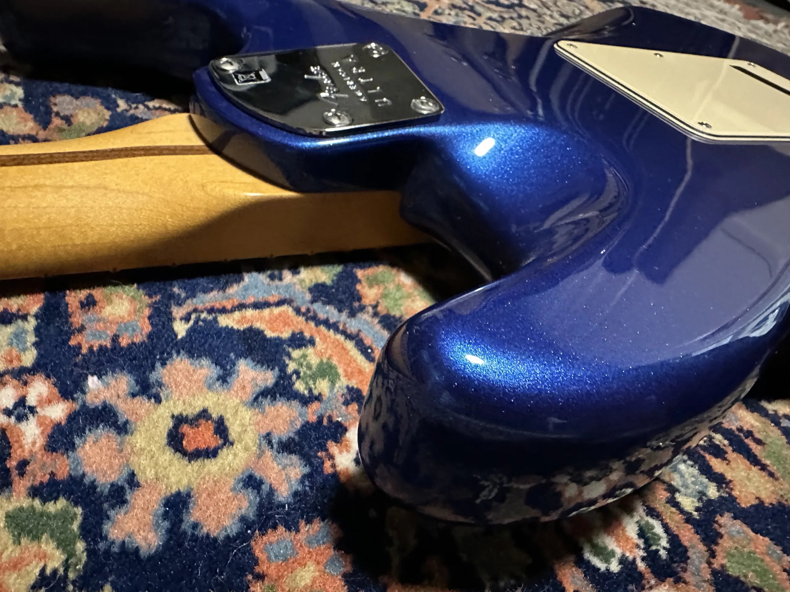 SOLD - 2019 Fender American Ultra Stratocaster MN Cobra Blue