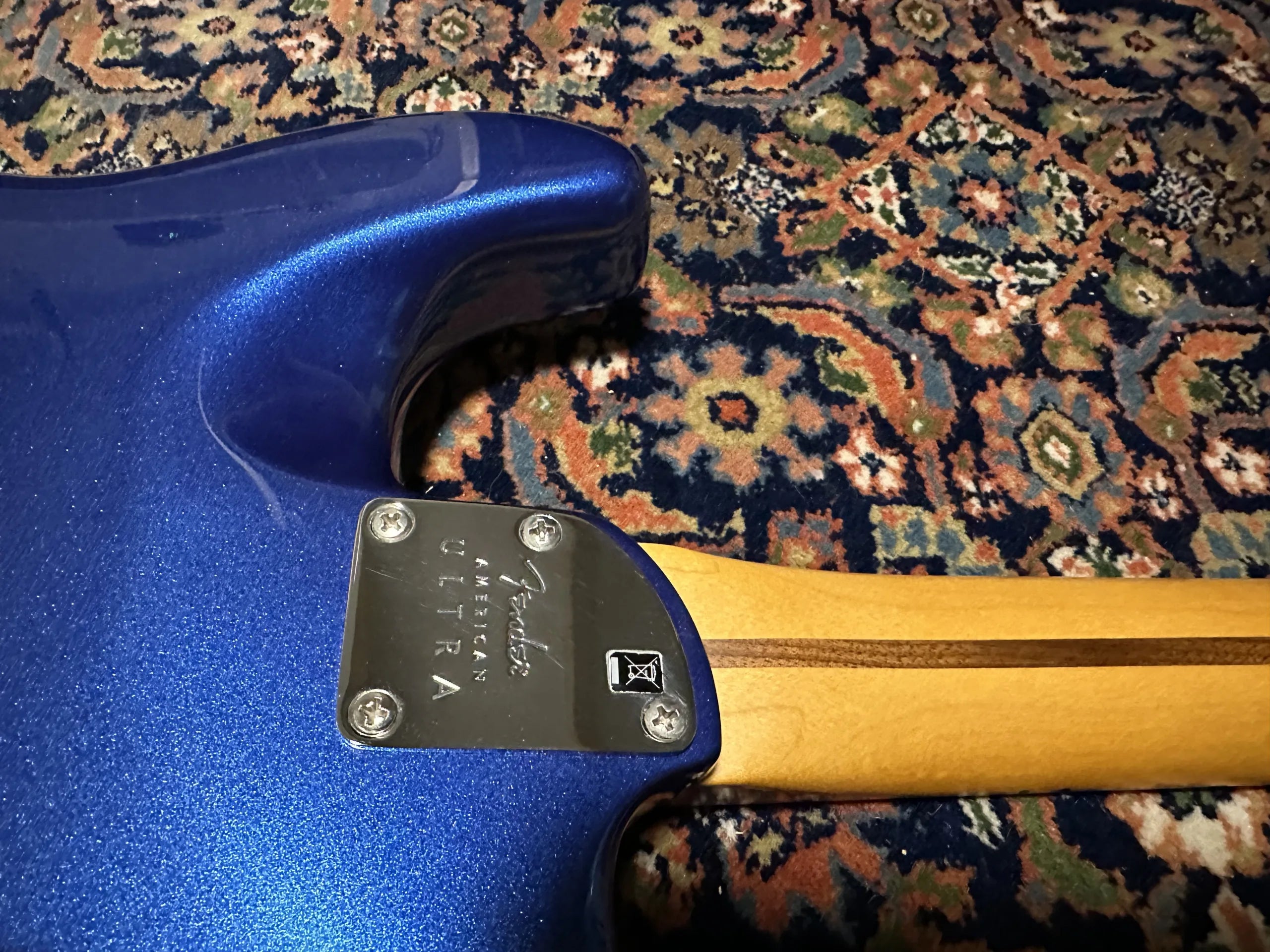 SOLD - 2019 Fender American Ultra Stratocaster MN Cobra Blue