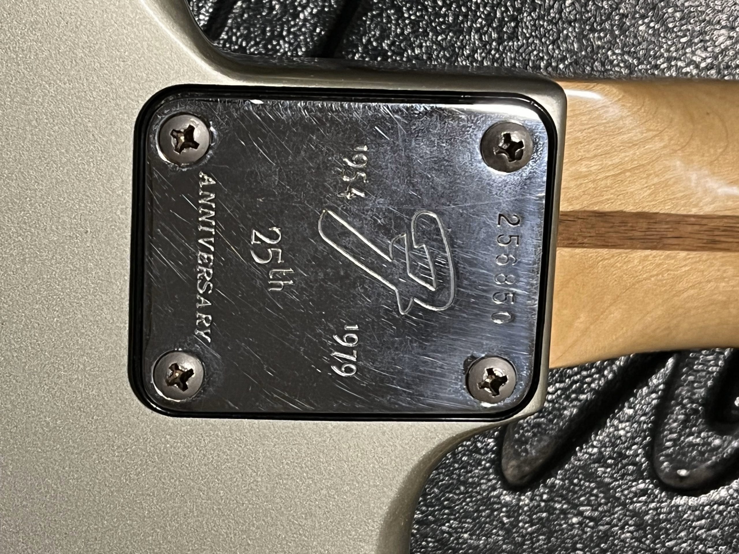 SOLD - 1979 25th Anniversary Stratocaster Porsche Silver 100% Original