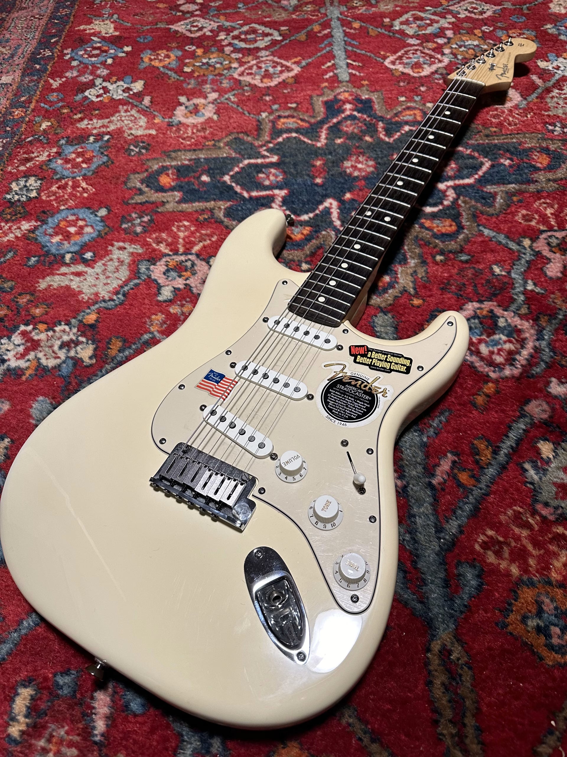 SOLD - 2005 Fender American Stratocaster Olympic White
