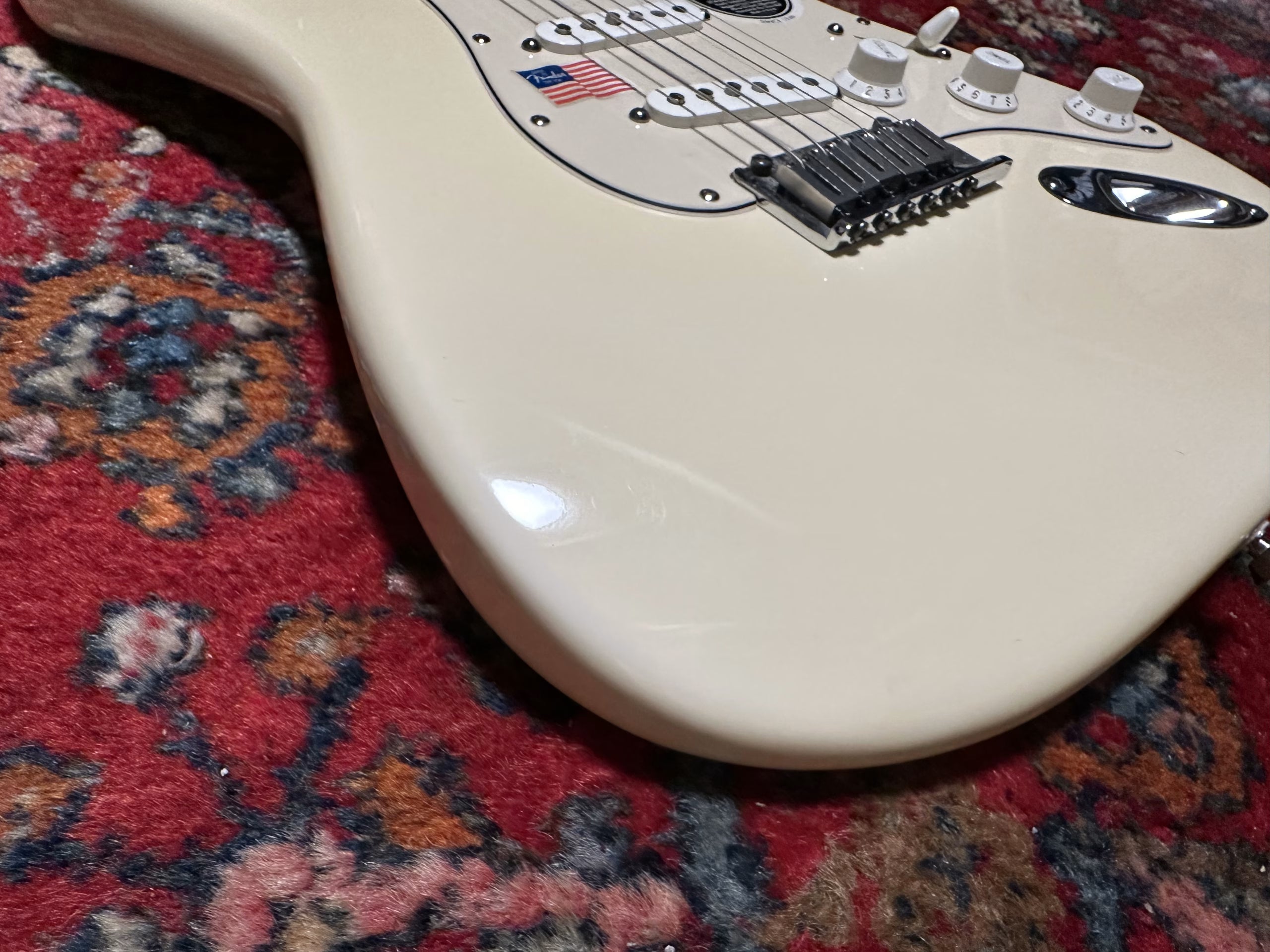 SOLD - 2005 Fender American Stratocaster Olympic White