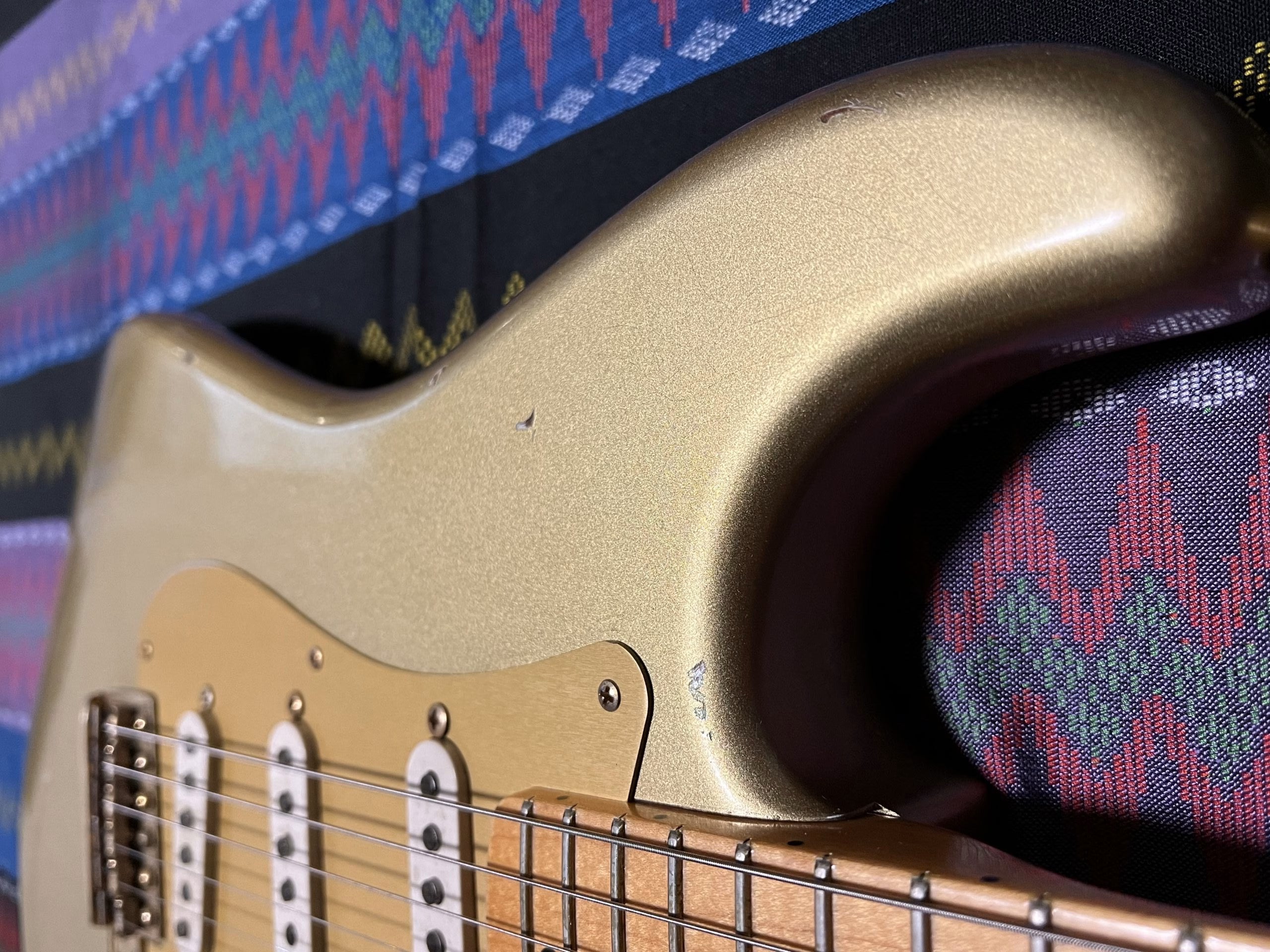 SOLD - 2004 Custom Shop 50th Anniversary 56 Limited Relic Stratocaster Aztec Gold