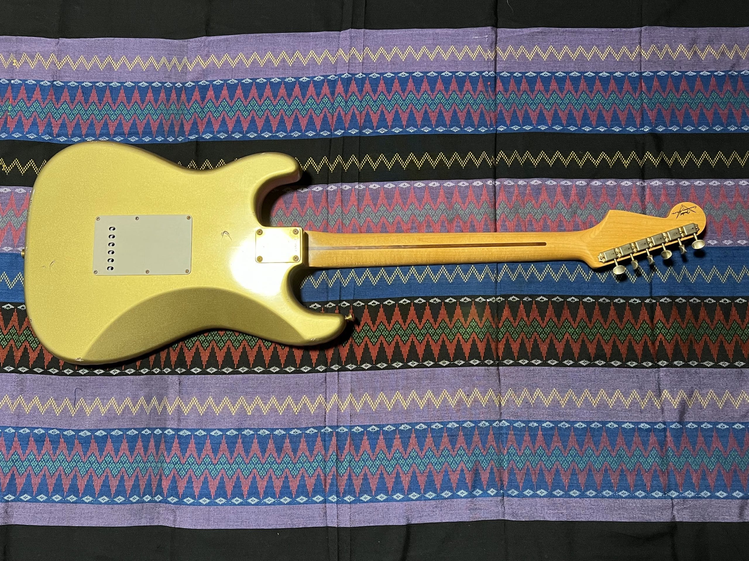 SOLD - 2004 Custom Shop 50th Anniversary 56 Limited Relic Stratocaster Aztec Gold