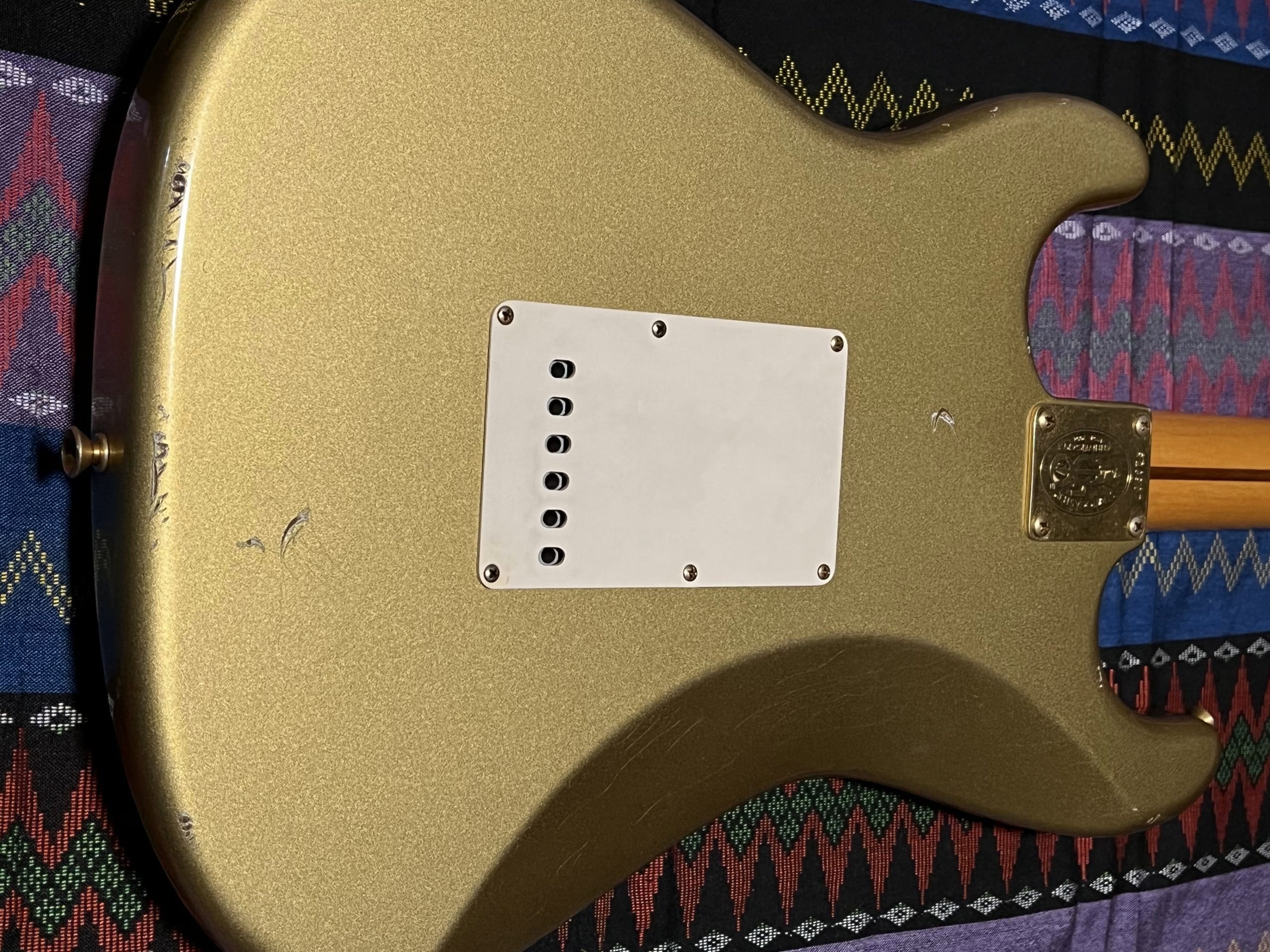 SOLD - 2004 Custom Shop 50th Anniversary 56 Limited Relic Stratocaster Aztec Gold
