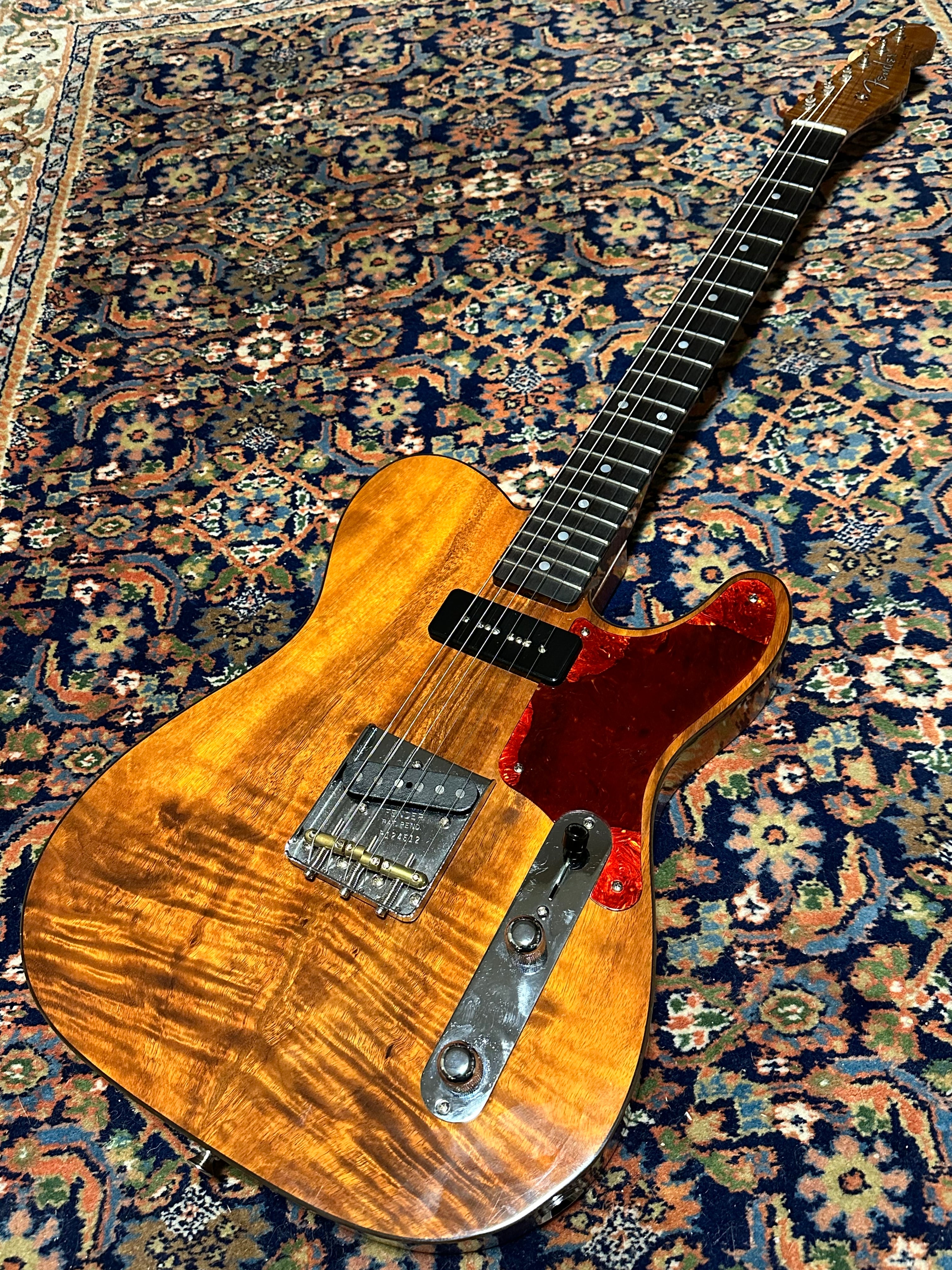 SOLD – 2023 Fender Custom Shop Artisan Koa Telecaster Aged Natural
