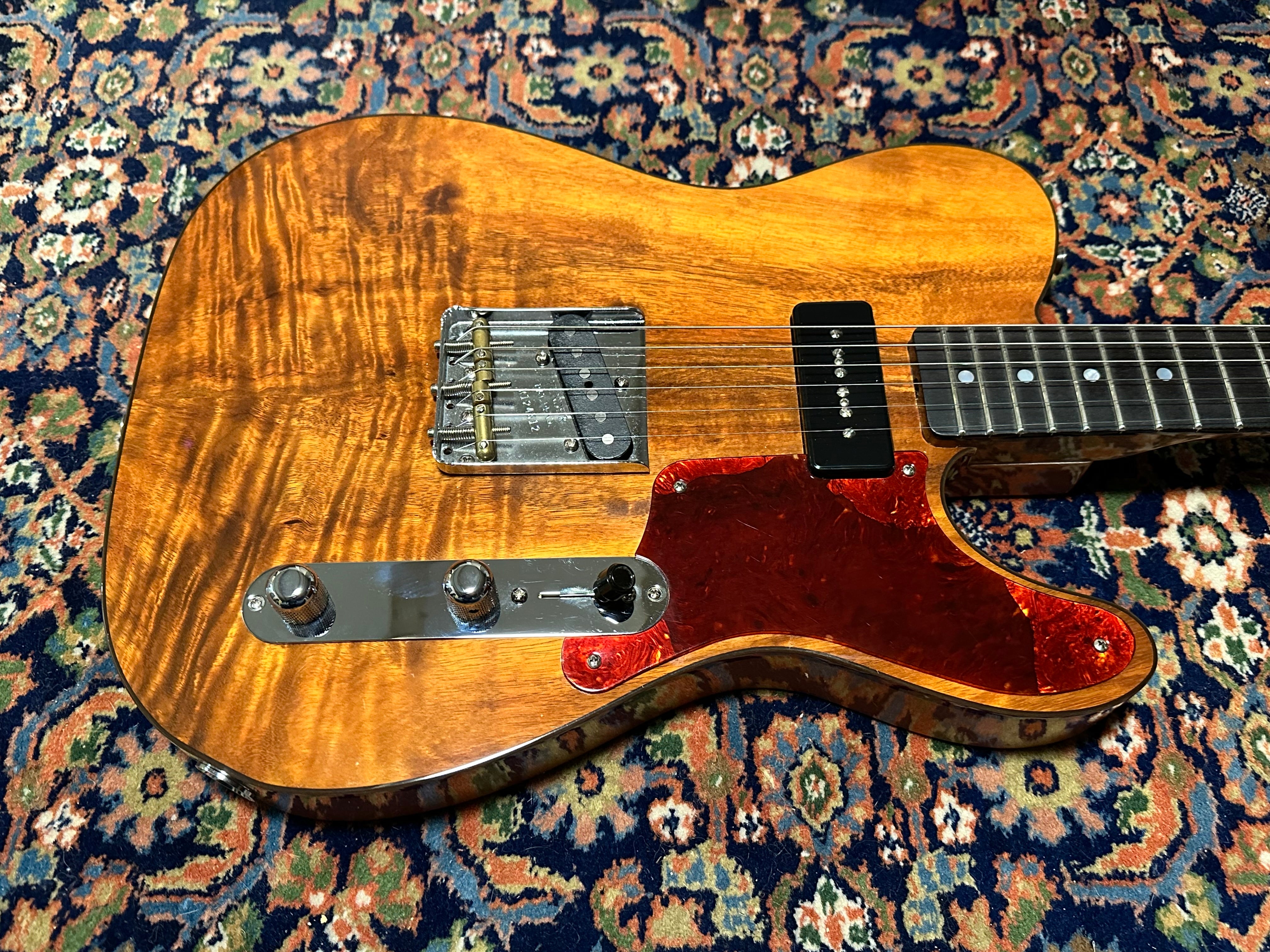SOLD – 2023 Fender Custom Shop Artisan Koa Telecaster Aged Natural
