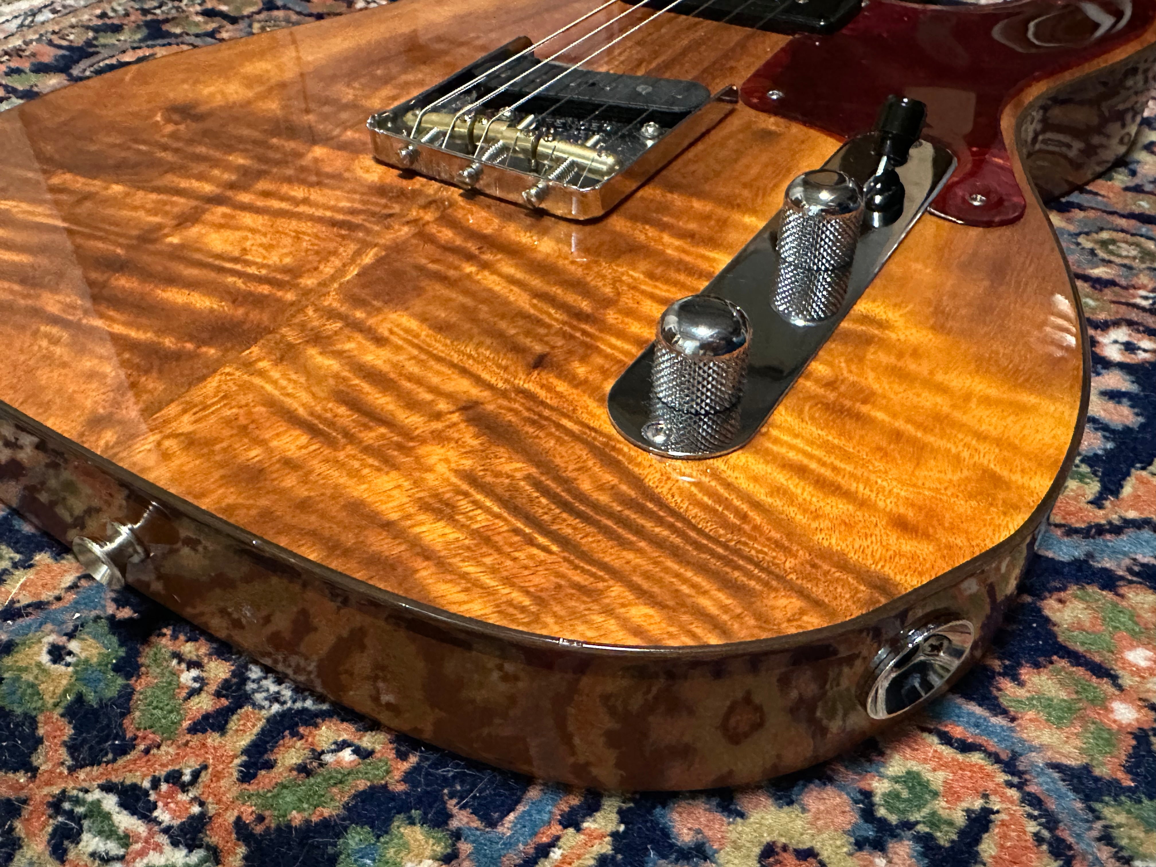 SOLD – 2023 Fender Custom Shop Artisan Koa Telecaster Aged Natural