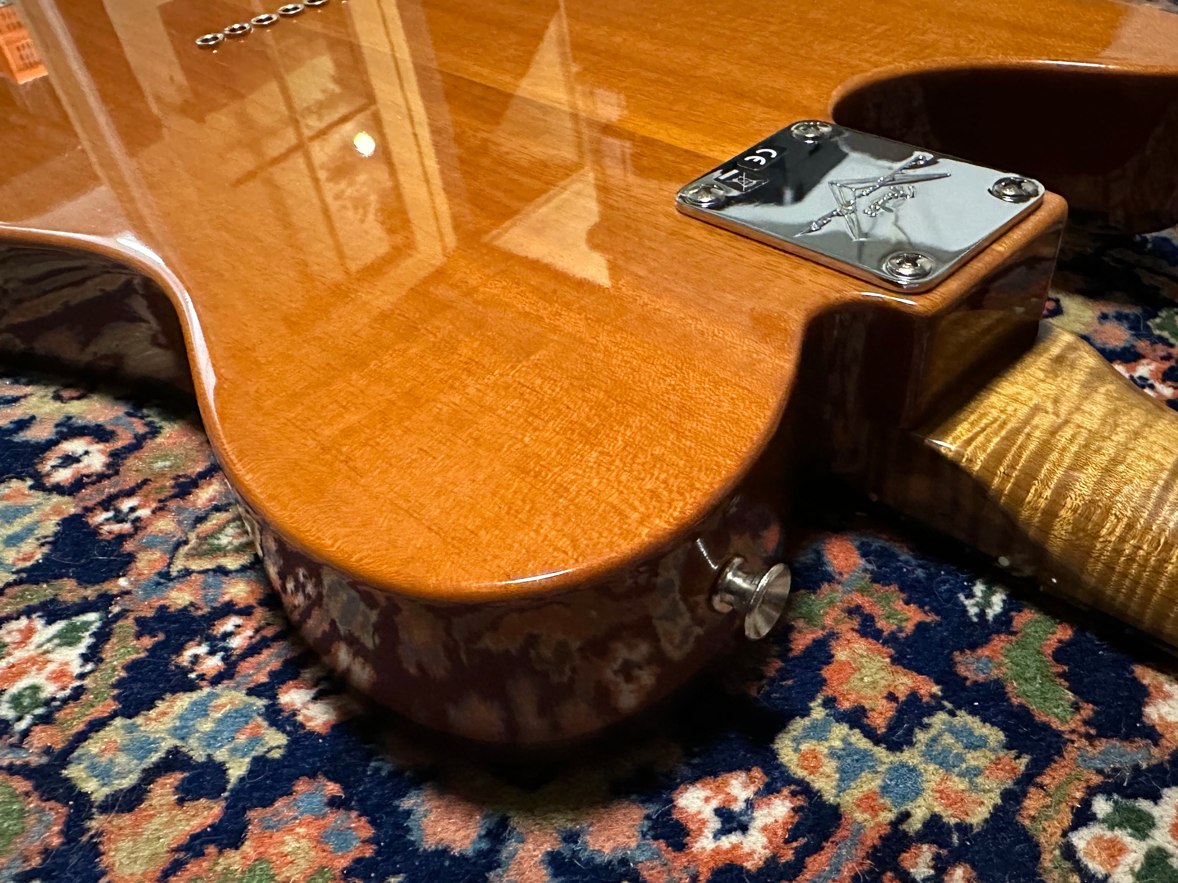 SOLD – 2023 Fender Custom Shop Artisan Koa Telecaster Aged Natural