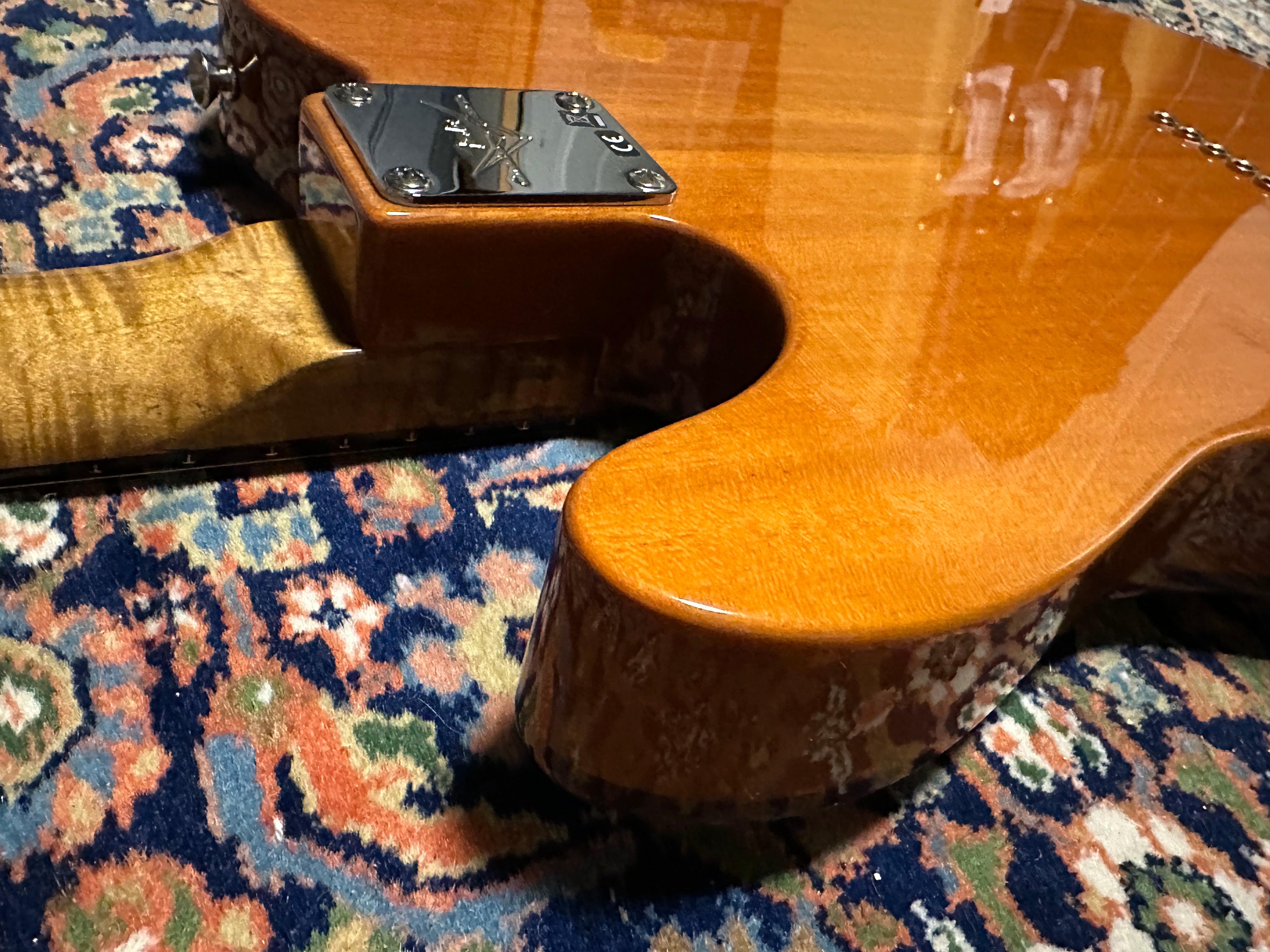 SOLD – 2023 Fender Custom Shop Artisan Koa Telecaster Aged Natural