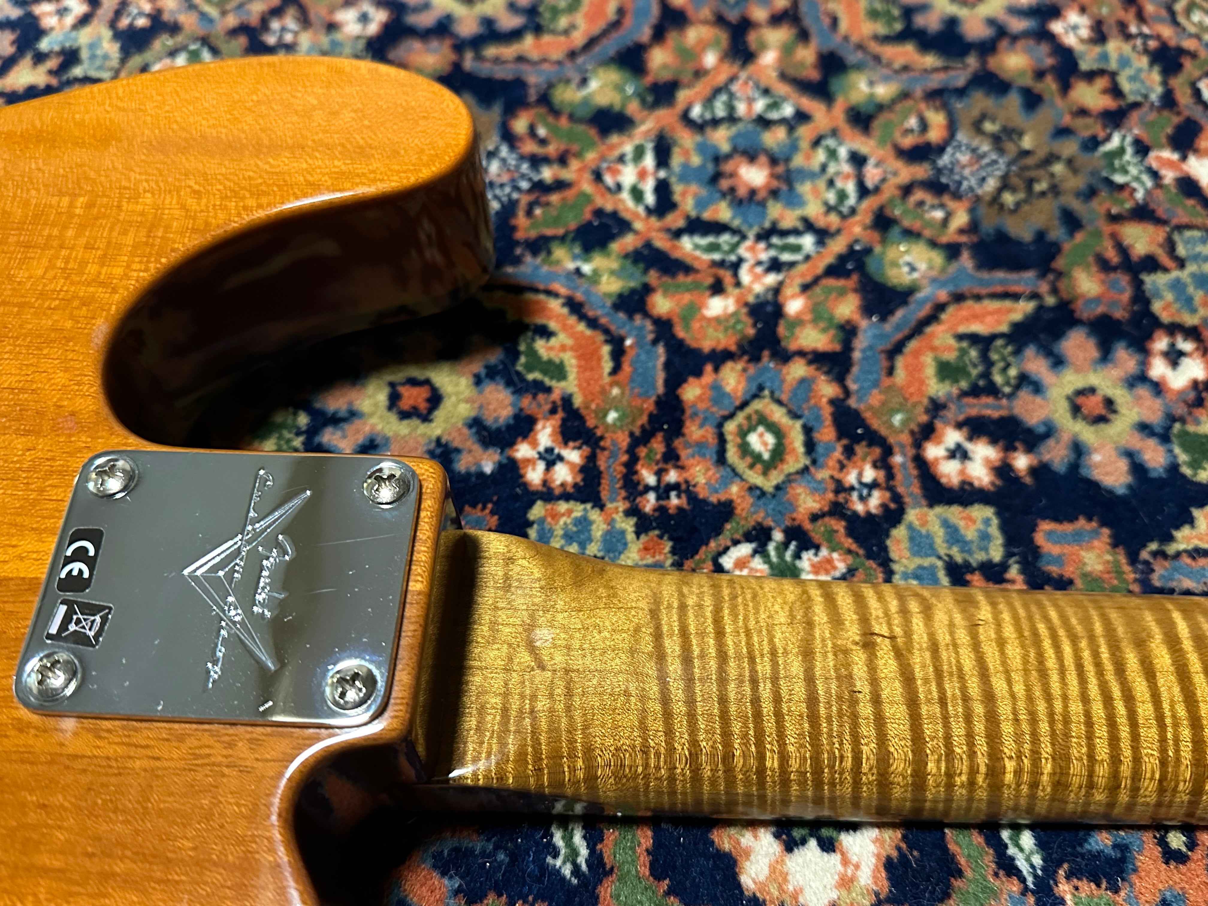 SOLD – 2023 Fender Custom Shop Artisan Koa Telecaster Aged Natural
