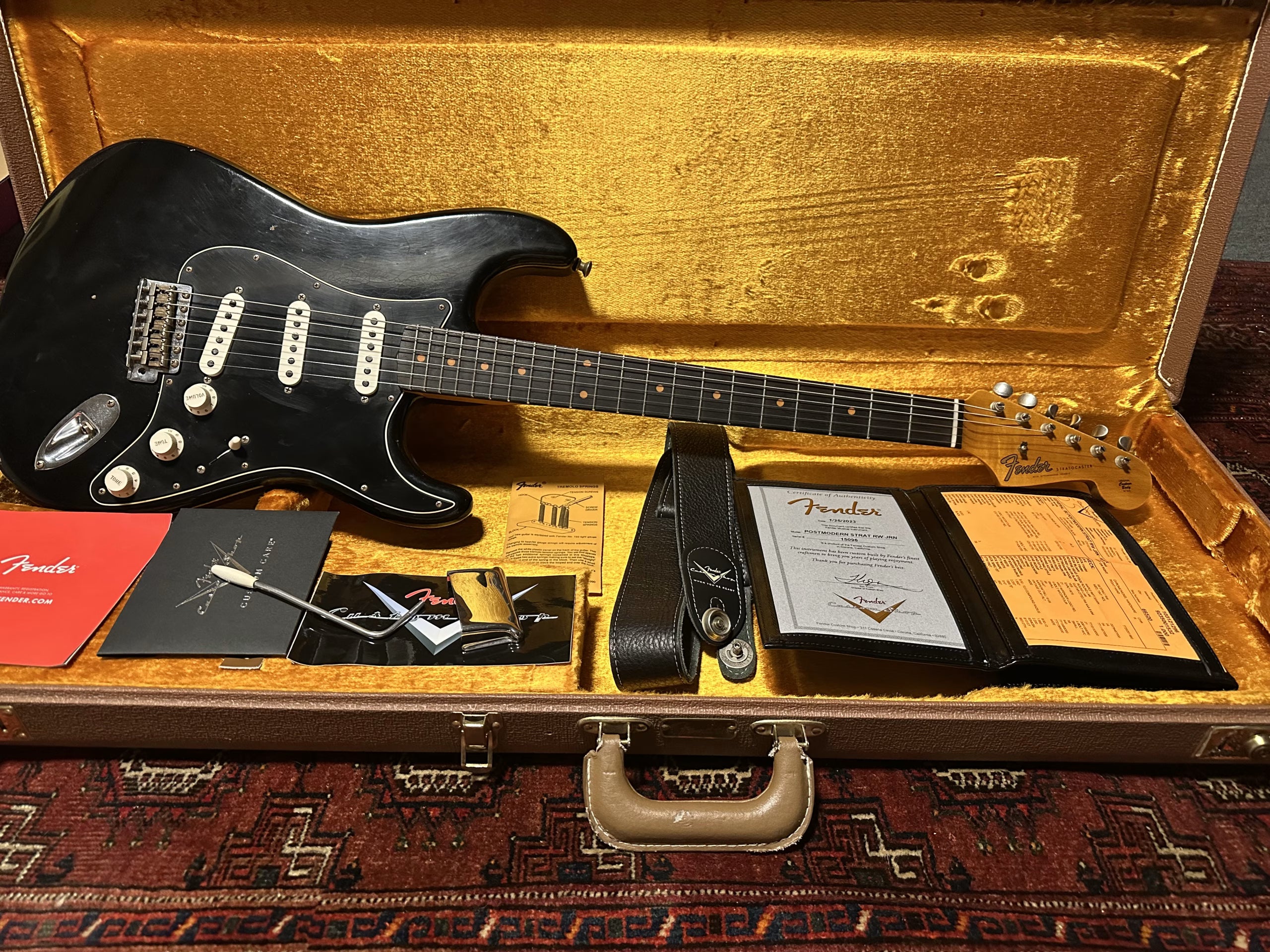SOLD - 2023 Fender Custom Shop B2 Postmodern Journeyman Stratocaster Black