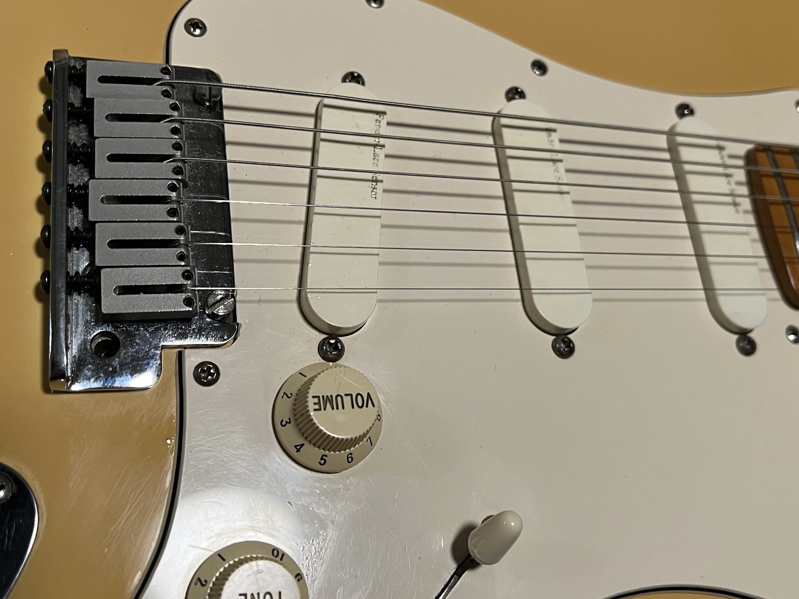 SOLD - 1989 Strat Plus Vintage White