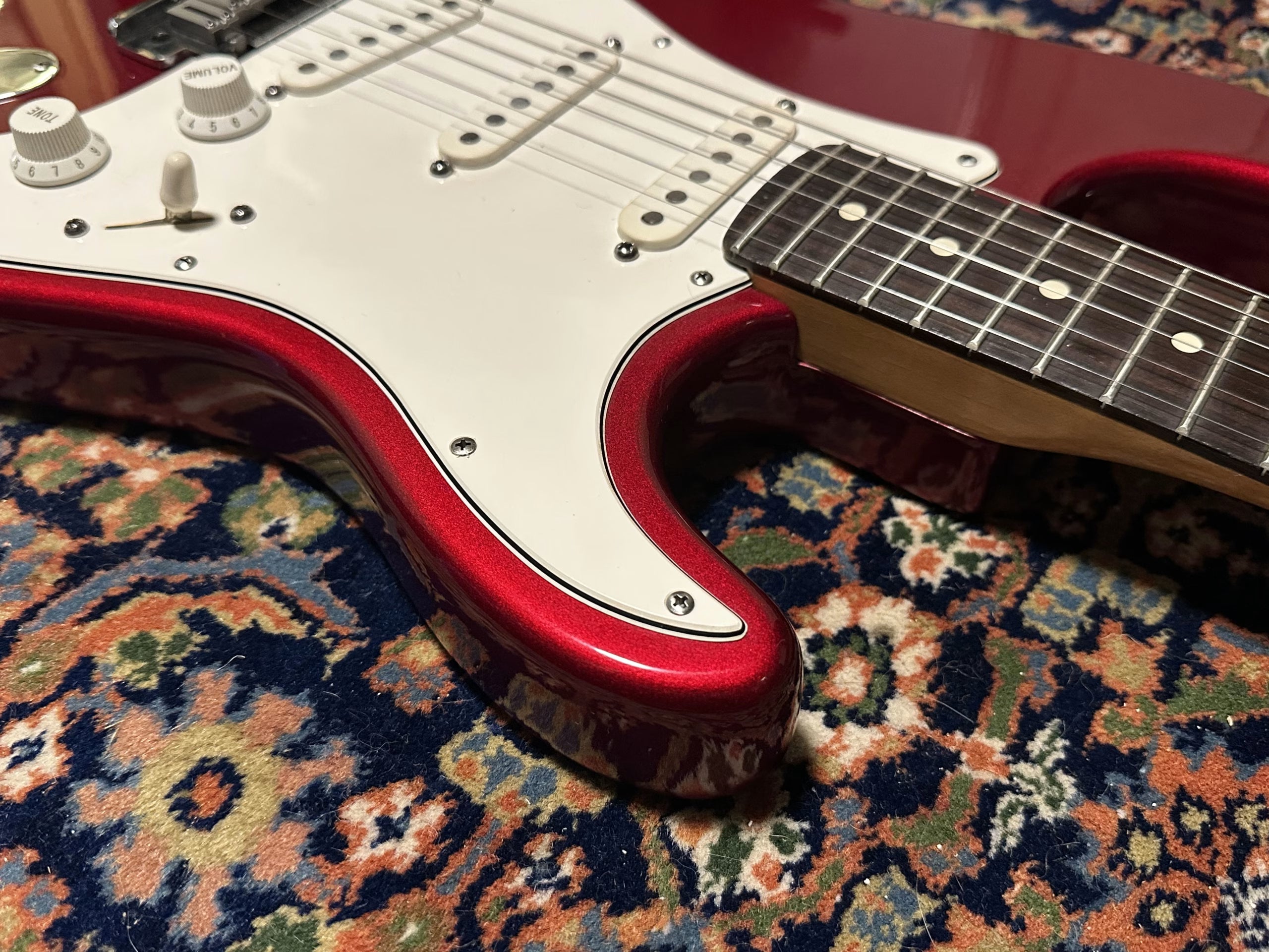 SOLD - 1996 Fender American Standard Stratocaster Candy Apple Red