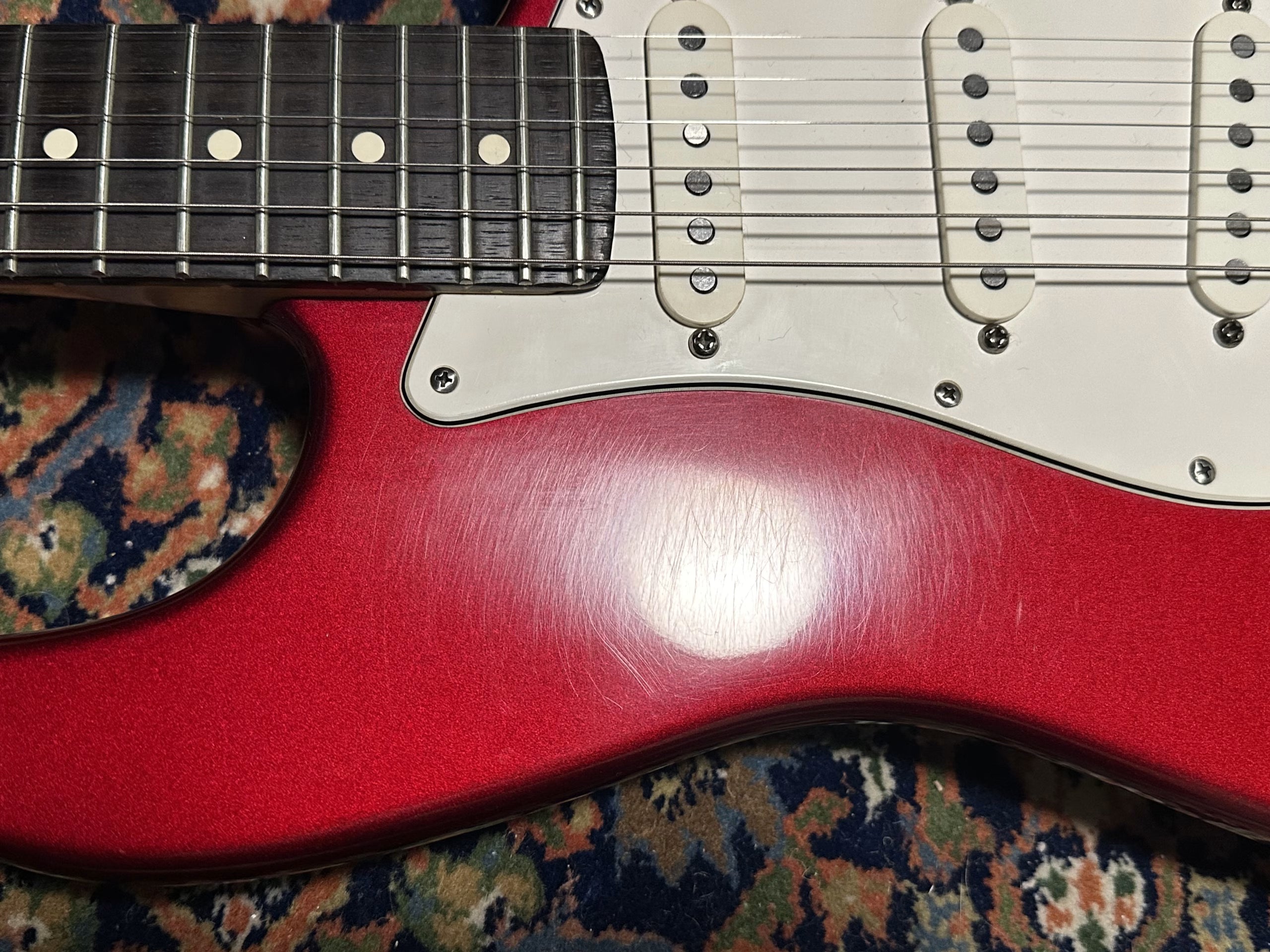 SOLD - 1996 Fender American Standard Stratocaster Candy Apple Red