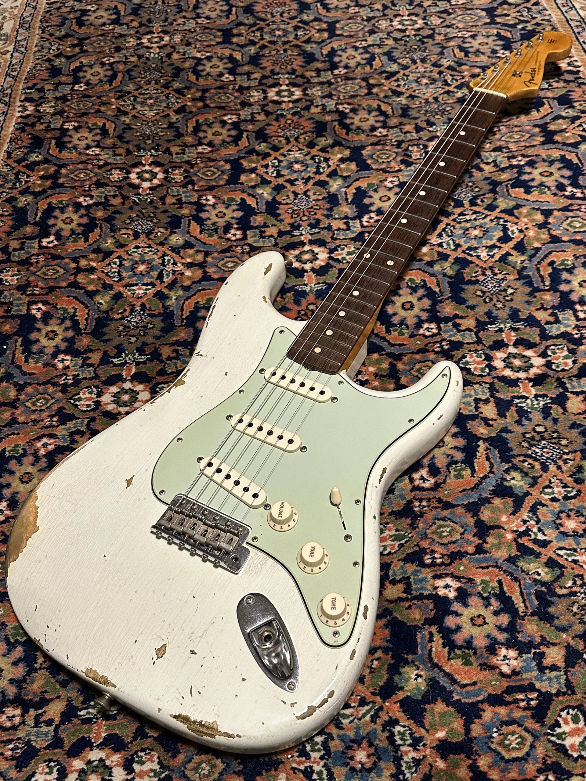 SOLD - 2019 Fender Custom Shop '61 Heavy Relic Stratocaster Olympic White