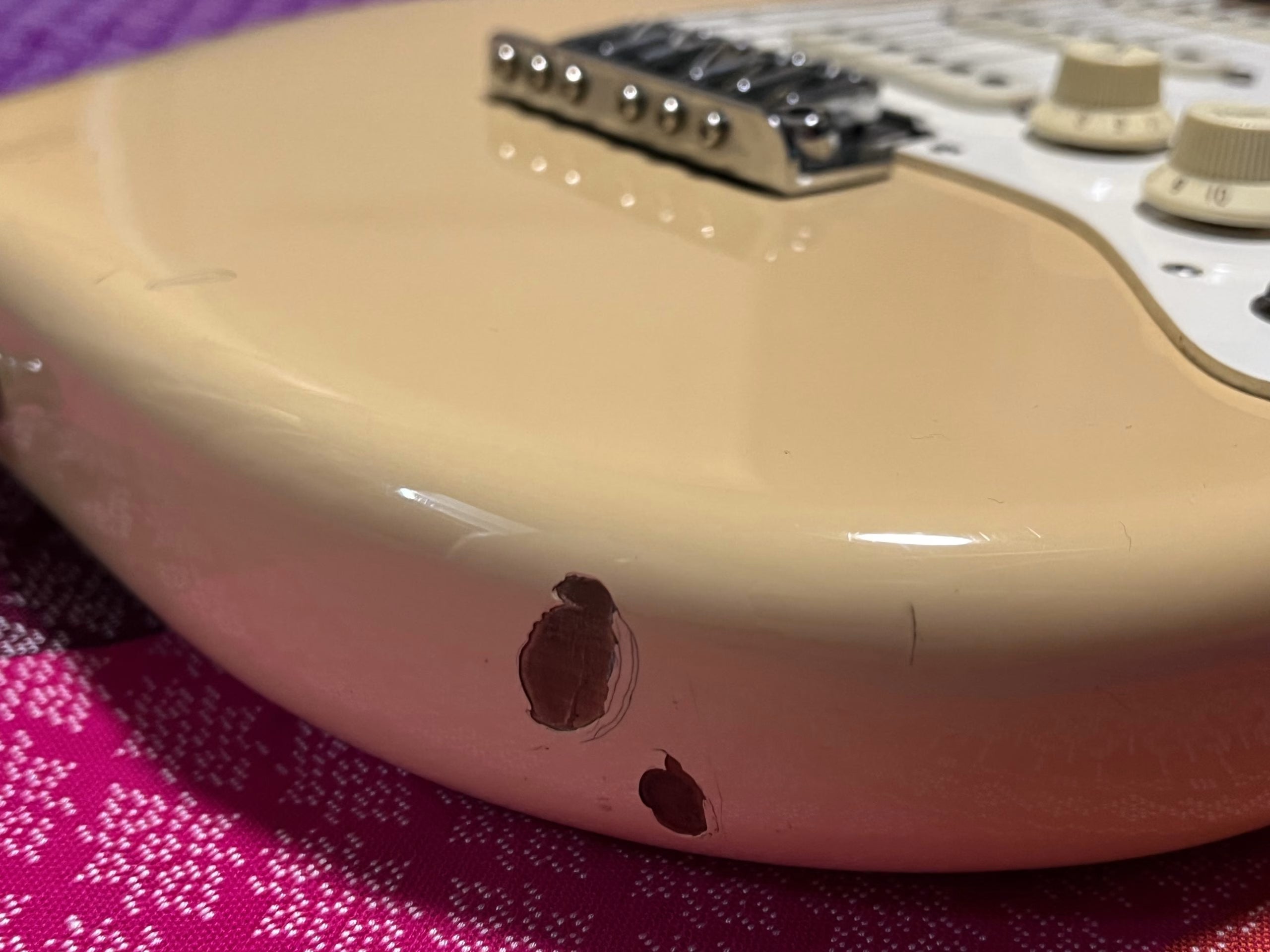 SOLD - 1983 Standard 2nd version "Two Knob" Stratocaster Ivory