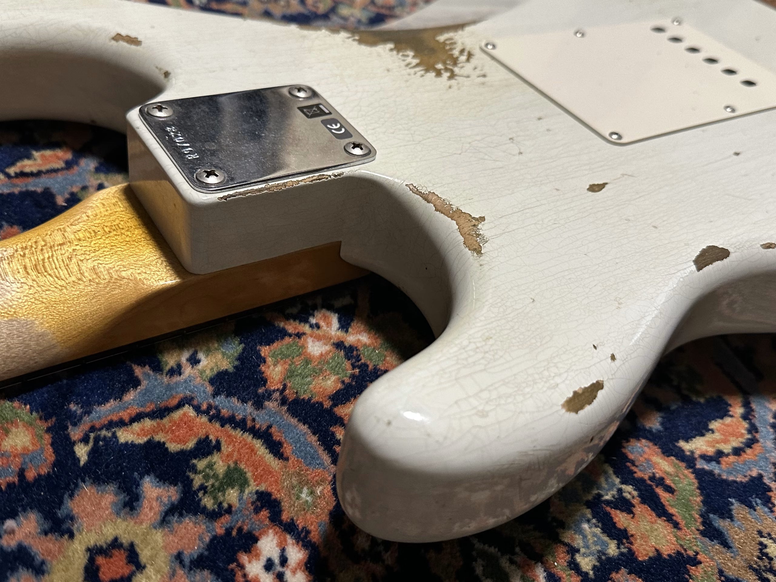 SOLD - 2019 Fender Custom Shop '61 Heavy Relic Stratocaster Olympic White