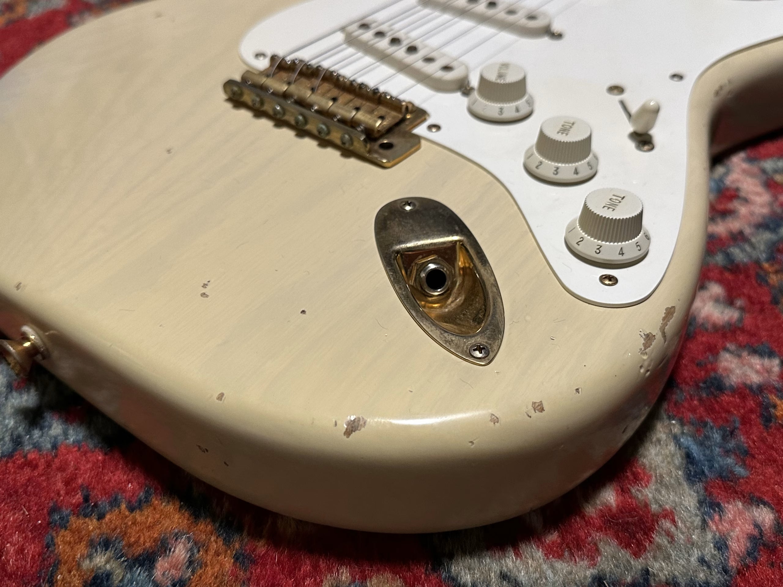 SOLD - 1999 Fender Custom Shop '50s Cunetto Relic Stratocaster 'Mary Kaye' Vintage Blonde