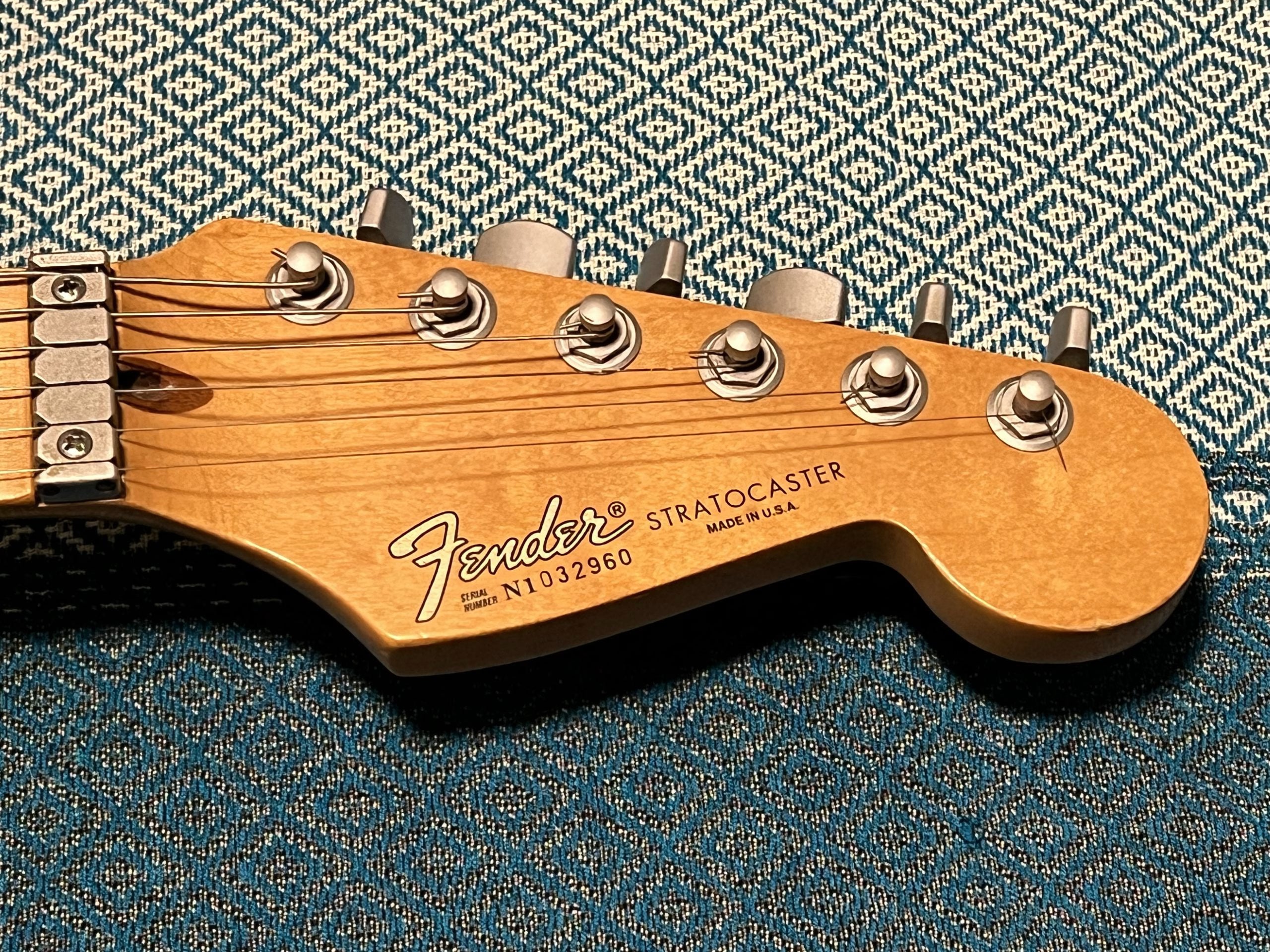 SOLD - 1992 Fender Strat Plus Refinished Midnight Blue