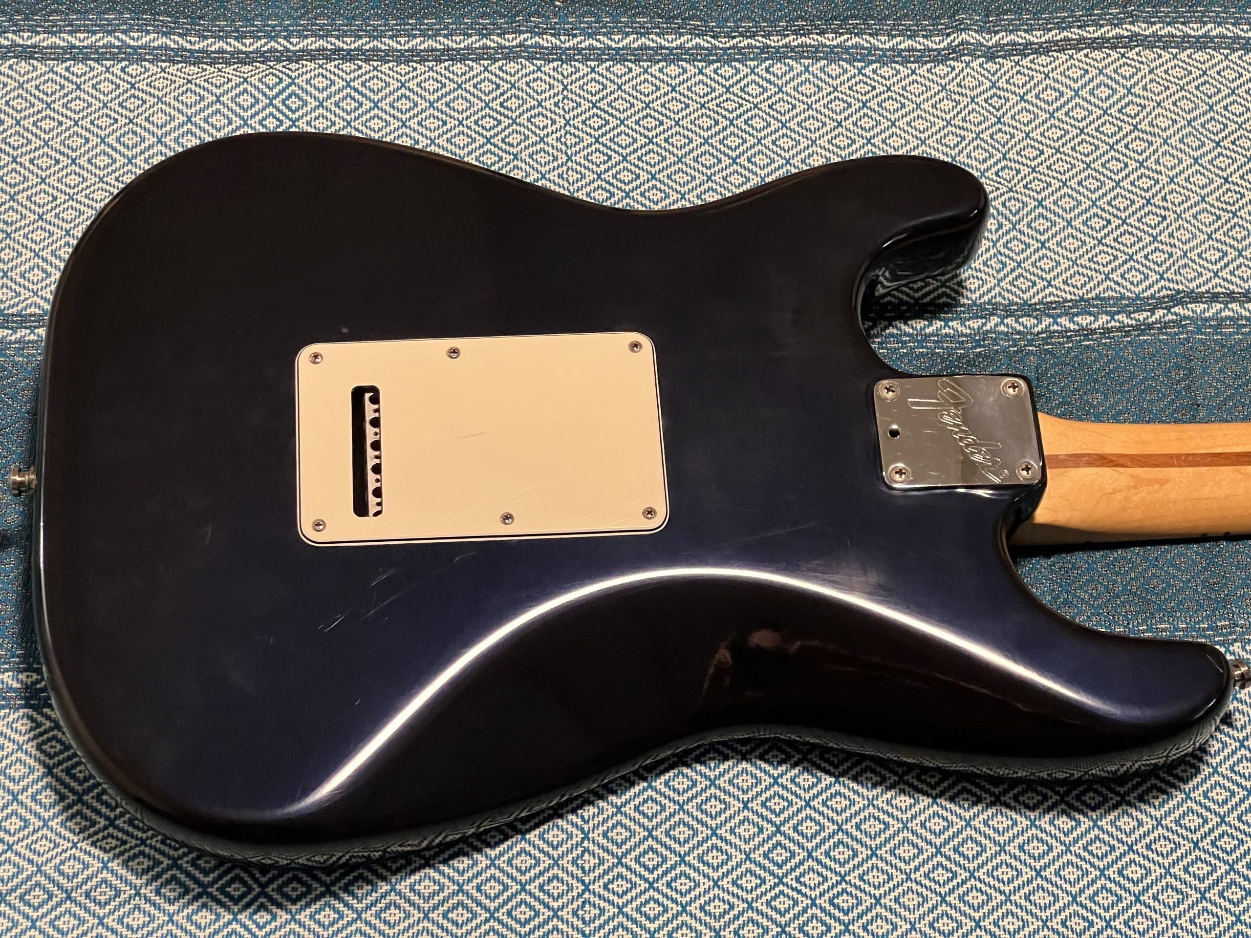 SOLD - 1992 Fender Strat Plus Refinished Midnight Blue