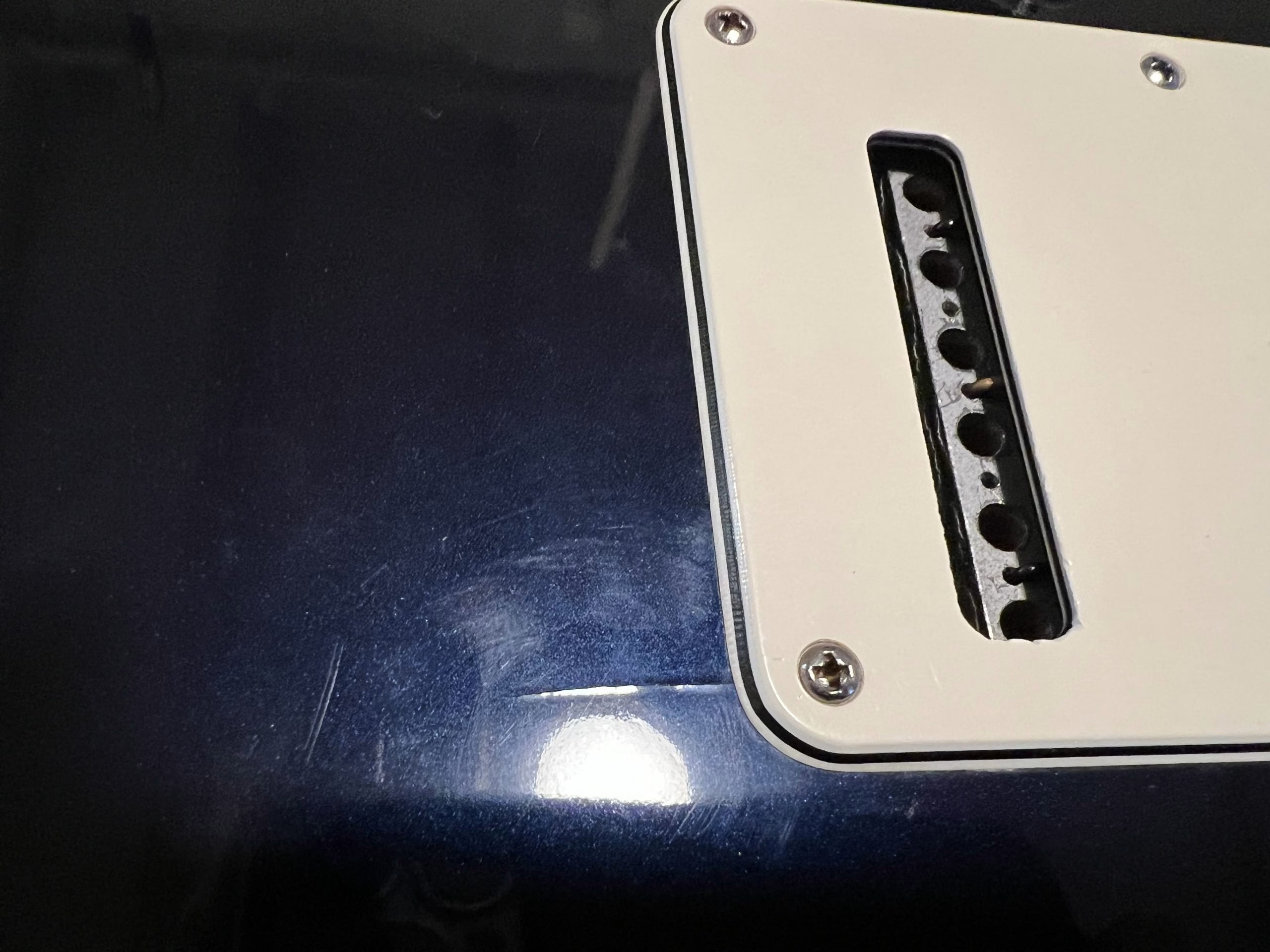 SOLD - 1992 Fender Strat Plus Refinished Midnight Blue
