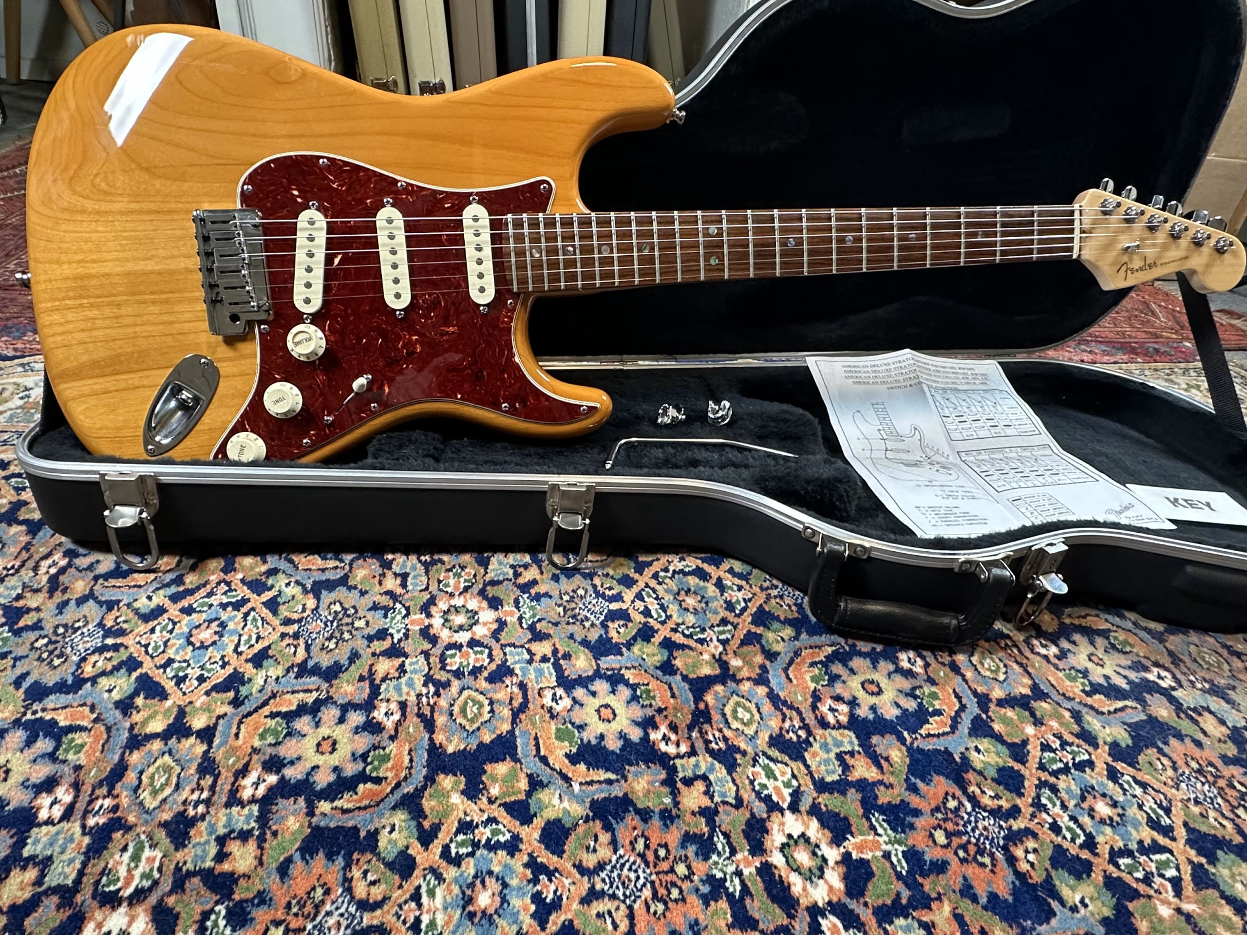 SOLD - 2008 Fender American Deluxe Stratocaster Amber