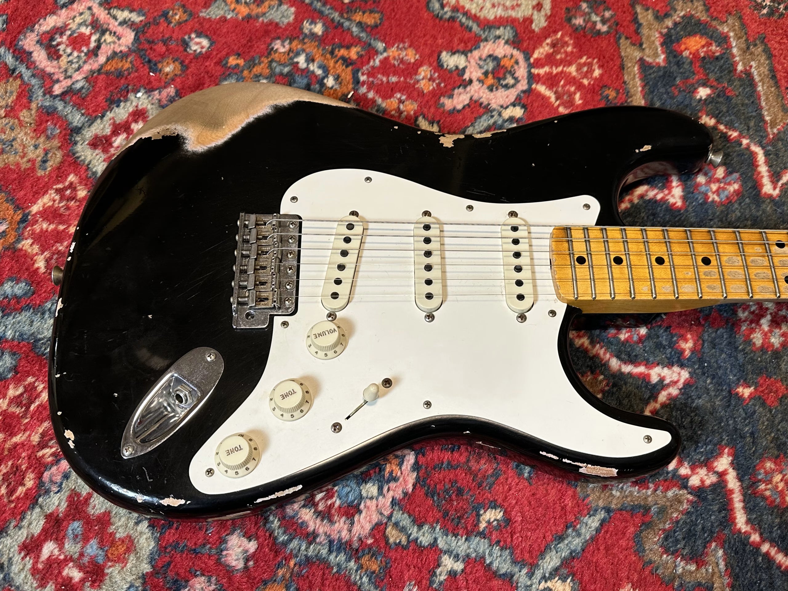 SOLD - 2019 Fender Custom Shop '59 Heavy Relic Stratocaster Black