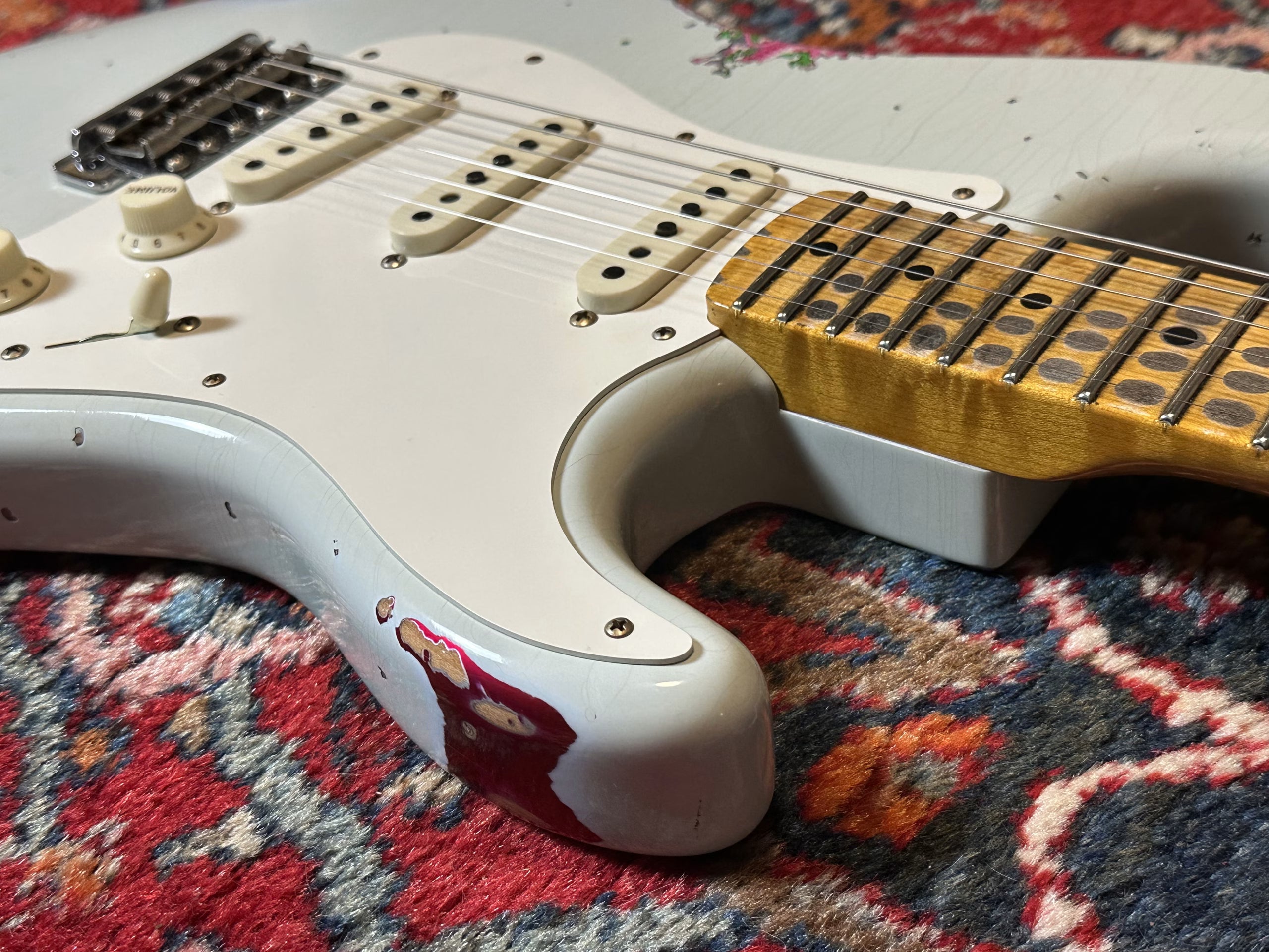 SOLD - 2023 Fender Custom Shop Mischief Maker LTD Heavy Relic Sonic Blue over Paisley