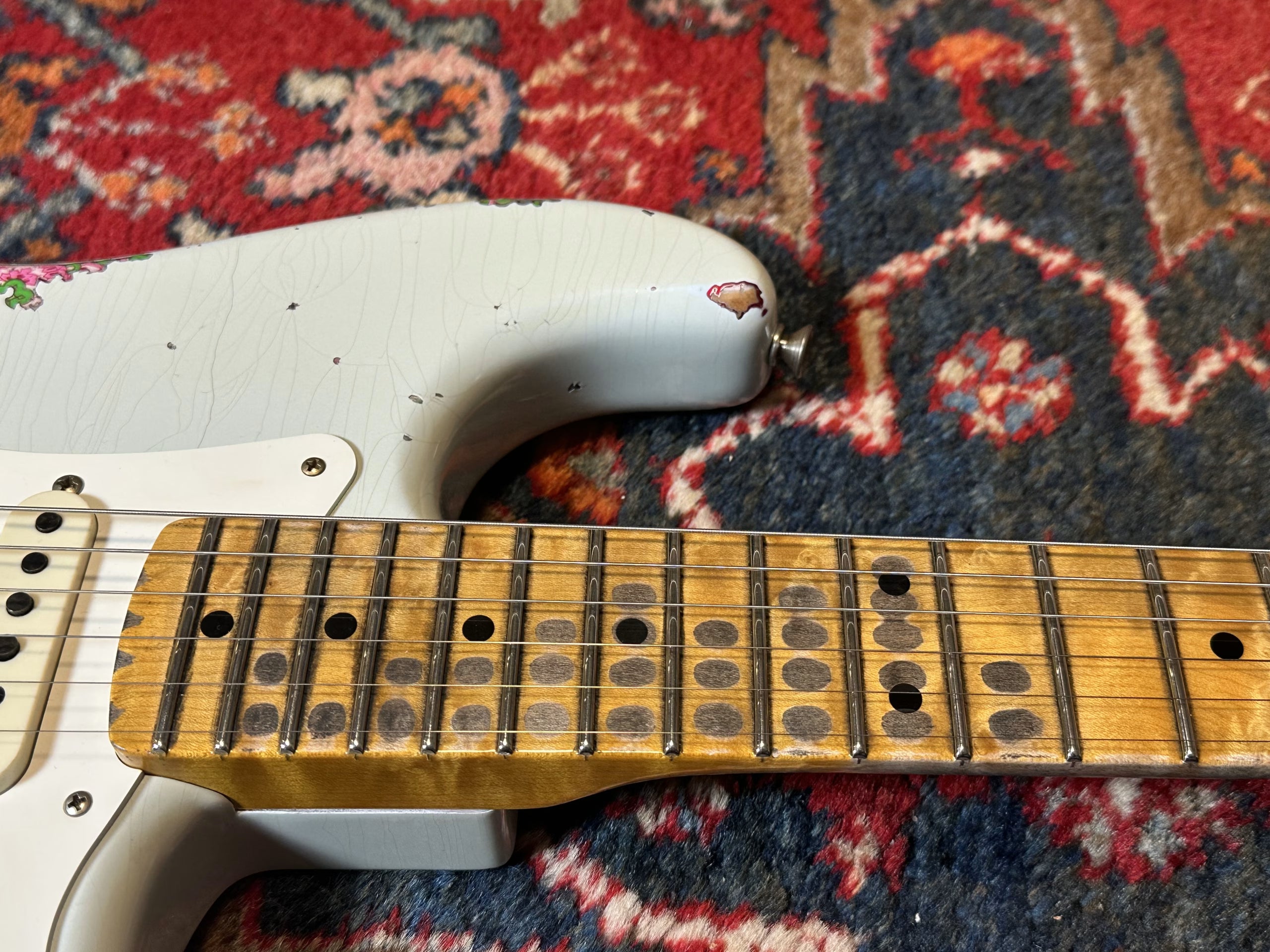 SOLD - 2023 Fender Custom Shop Mischief Maker LTD Heavy Relic Sonic Blue over Paisley