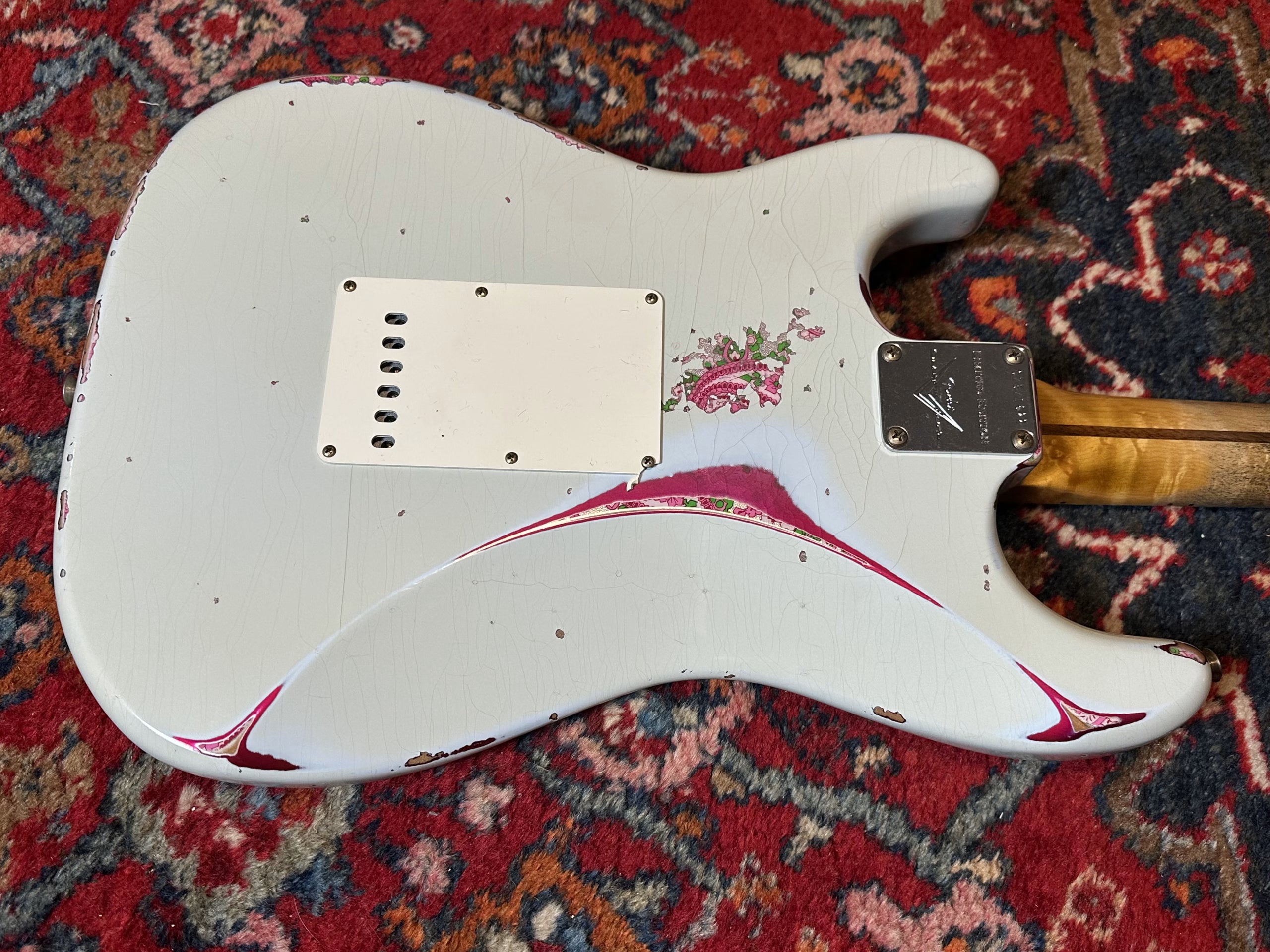 SOLD - 2023 Fender Custom Shop Mischief Maker LTD Heavy Relic Sonic Blue over Paisley