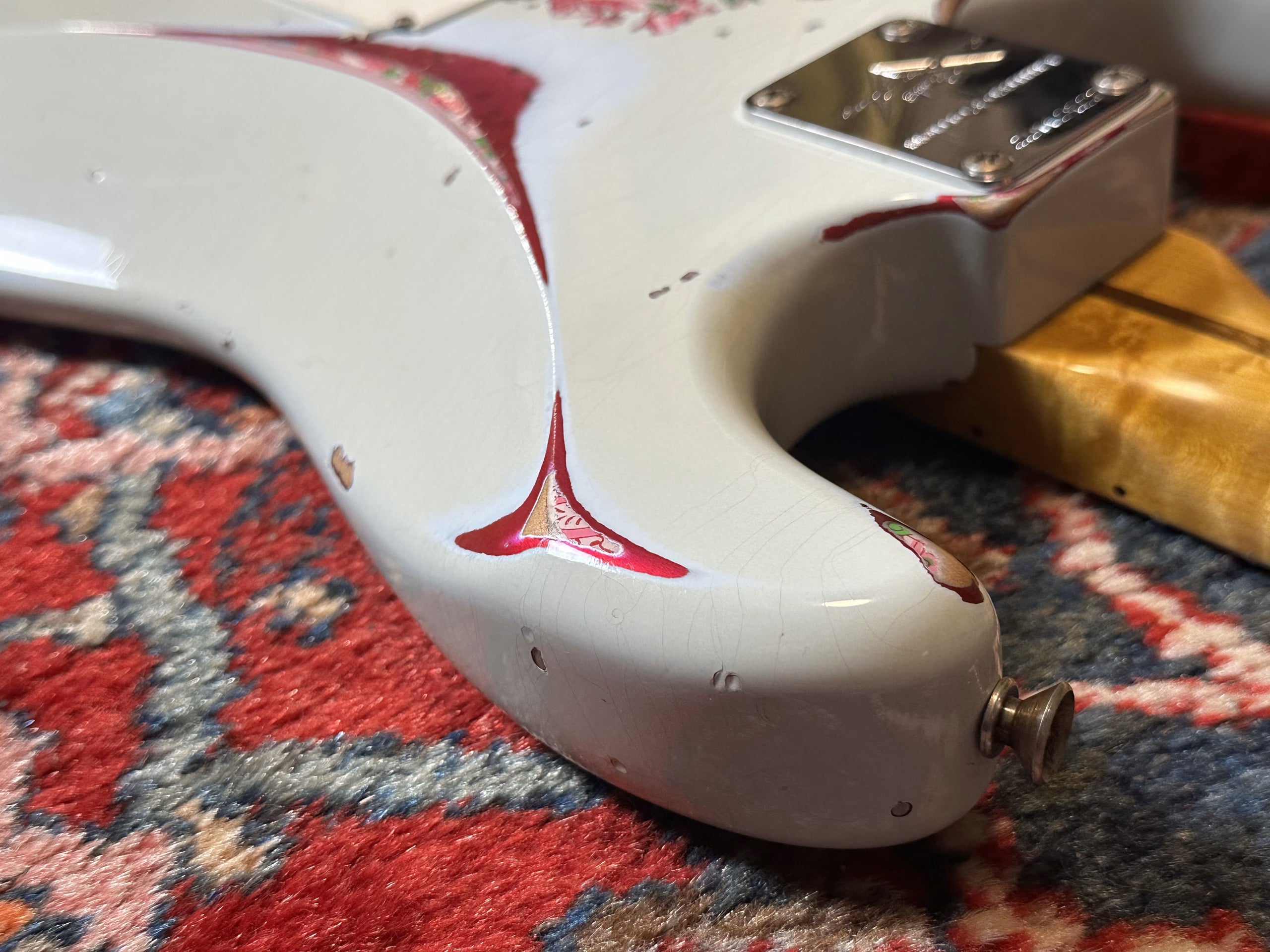 SOLD - 2023 Fender Custom Shop Mischief Maker LTD Heavy Relic Sonic Blue over Paisley