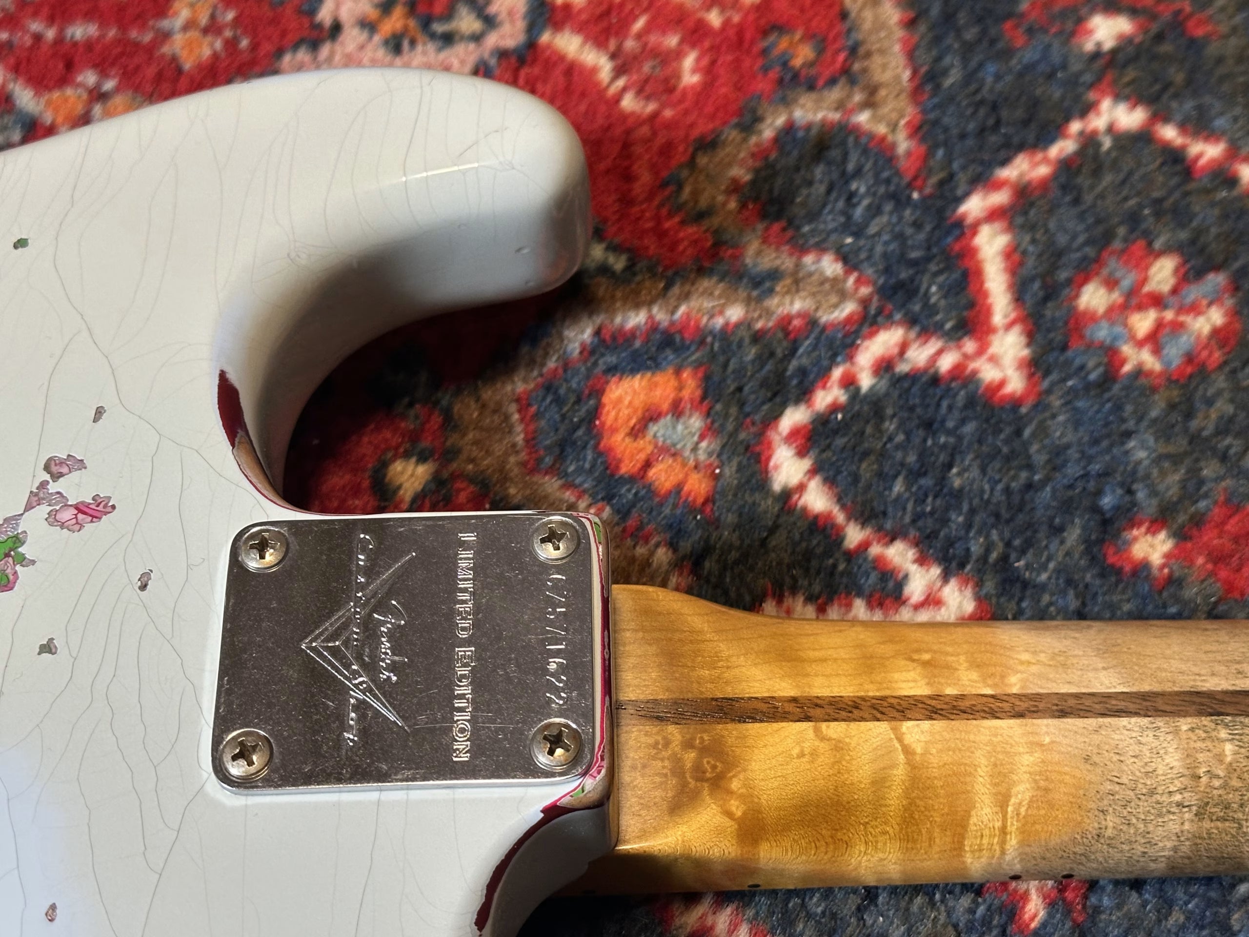 SOLD - 2023 Fender Custom Shop Mischief Maker LTD Heavy Relic Sonic Blue over Paisley