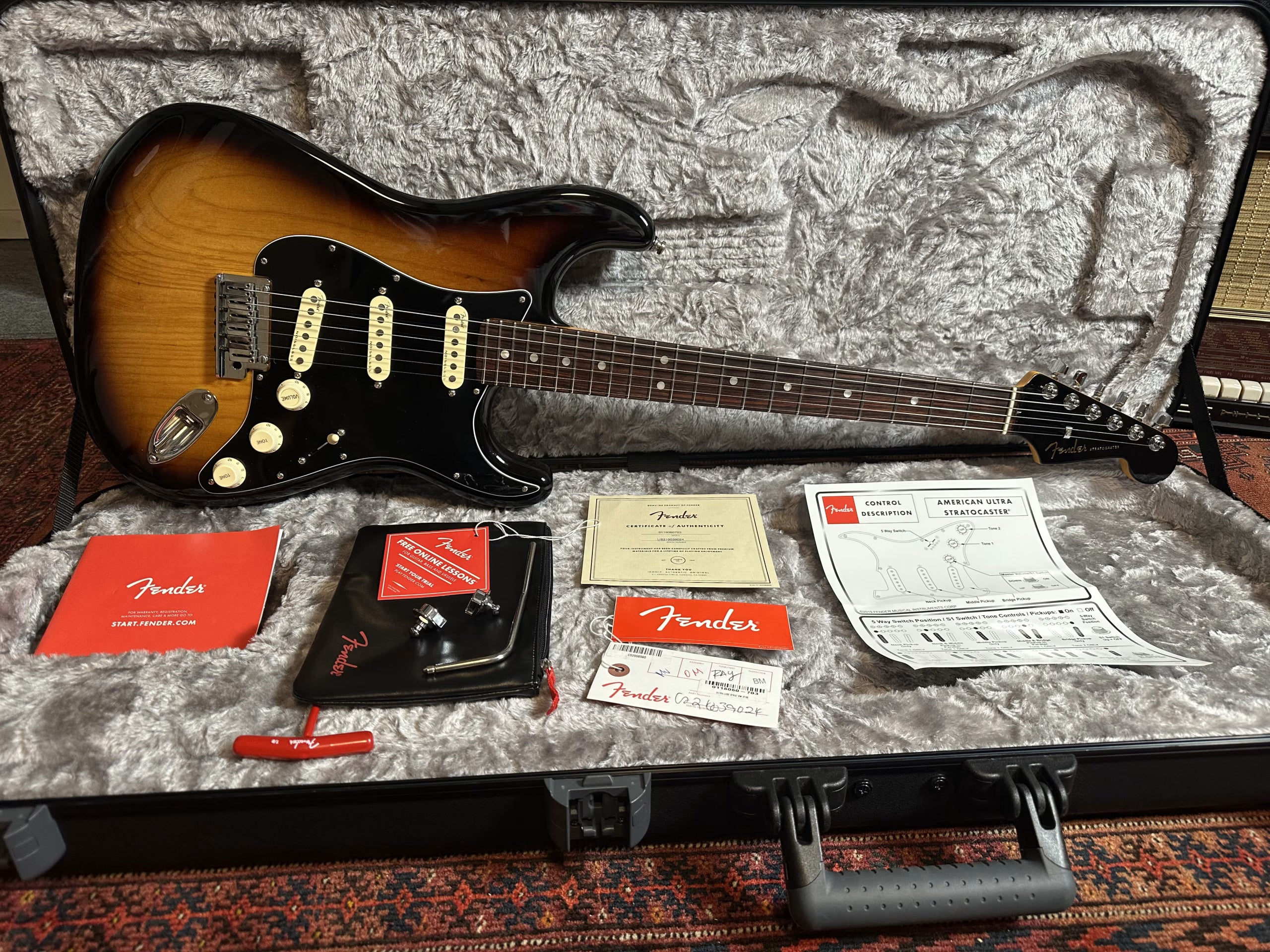 SOLD - 2021 Fender Ultra Luxe Stratocaster Sunburst