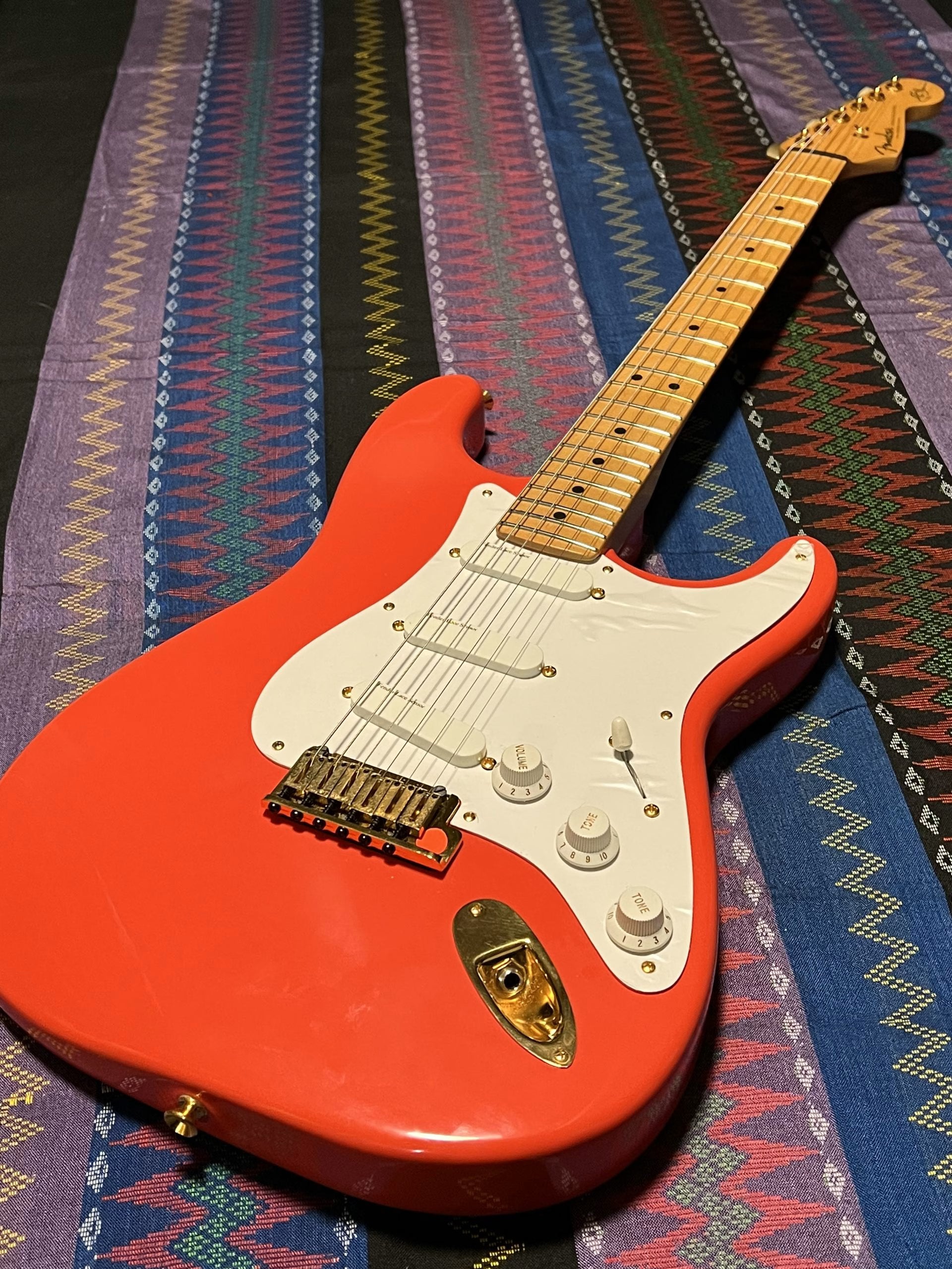 SOLD - 1990 Custom Shop Hank Marvin Stratocaster Fiesta Red