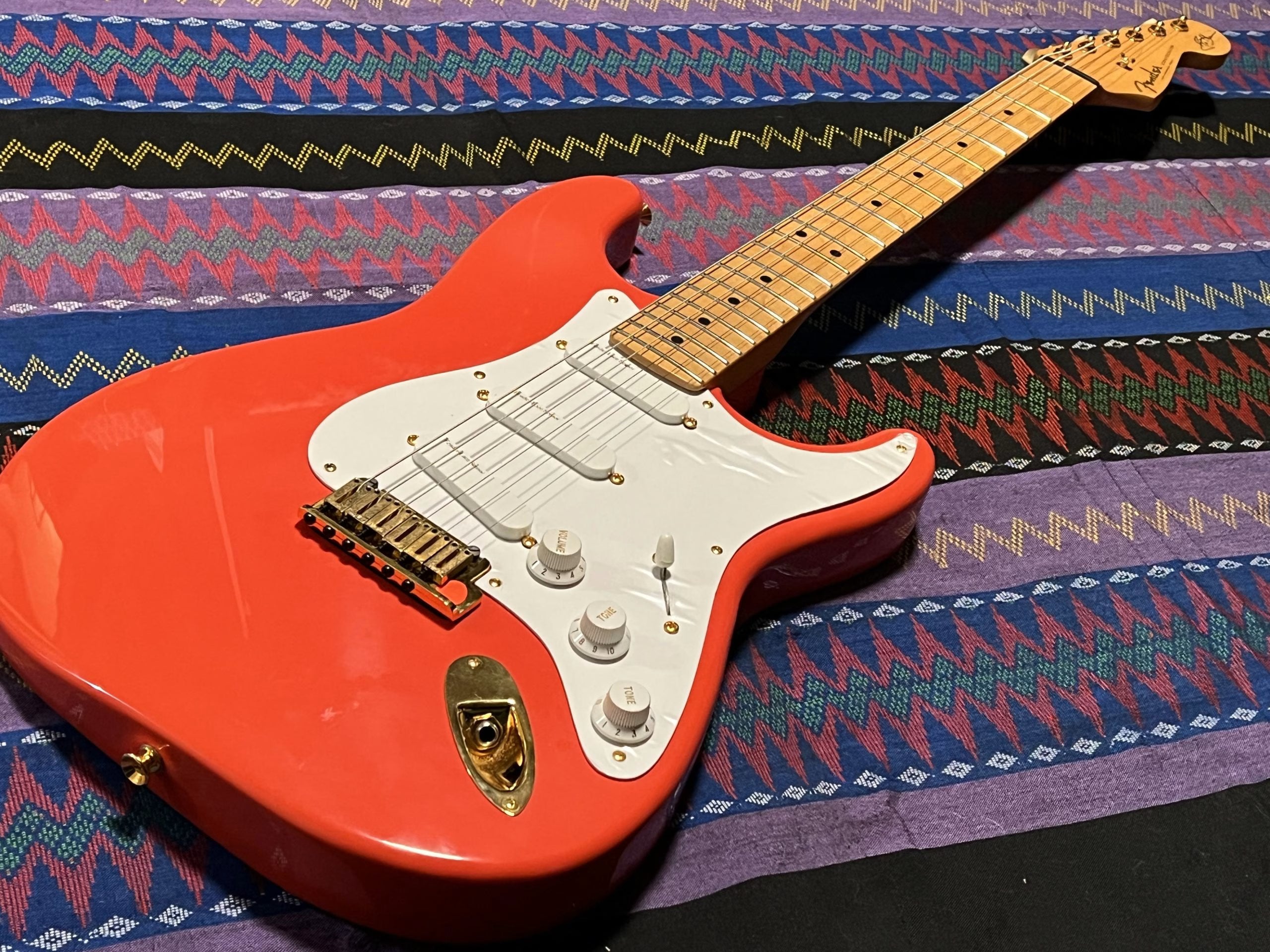 SOLD - 1990 Custom Shop Hank Marvin Stratocaster Fiesta Red