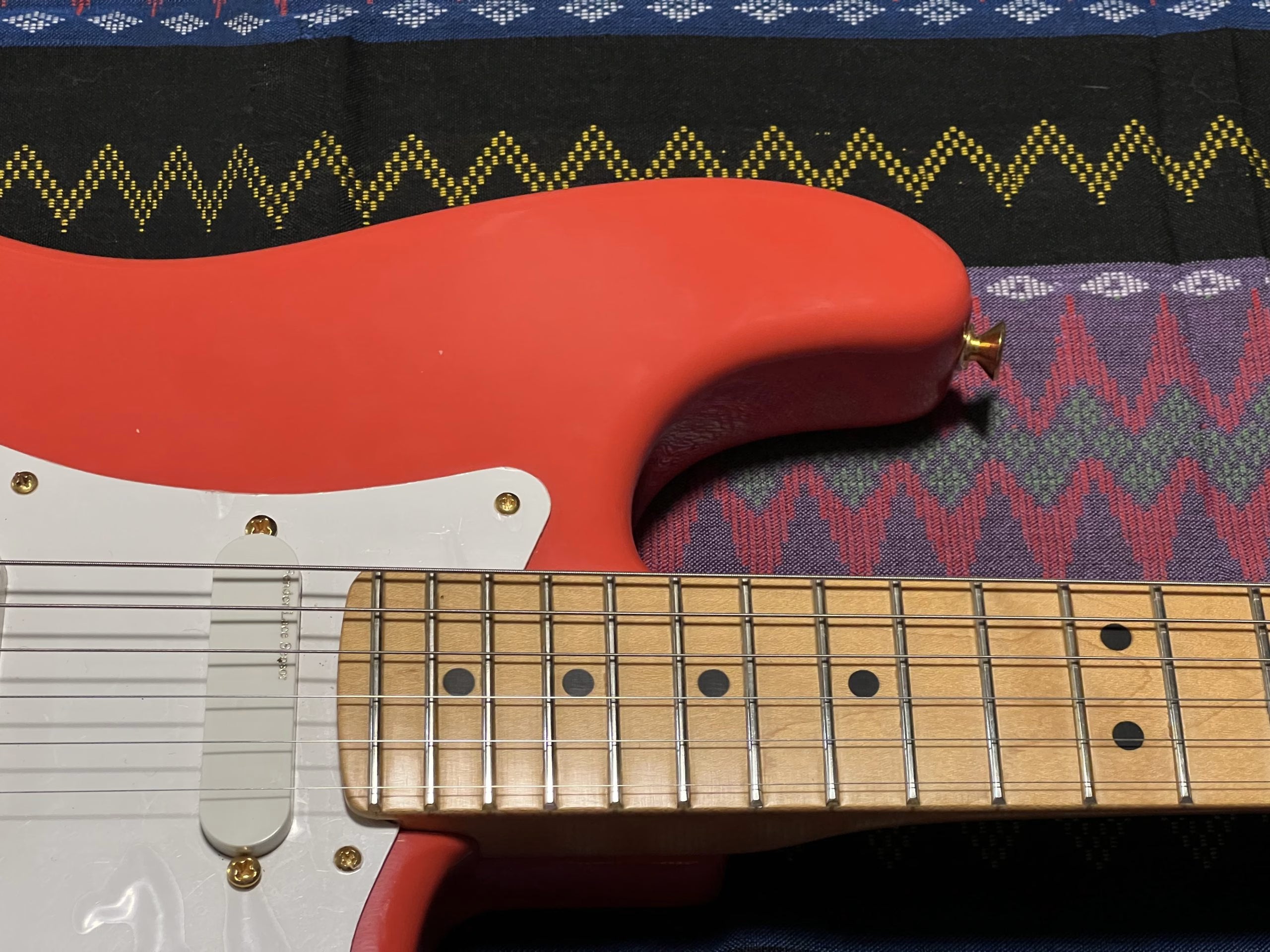 SOLD - 1990 Custom Shop Hank Marvin Stratocaster Fiesta Red