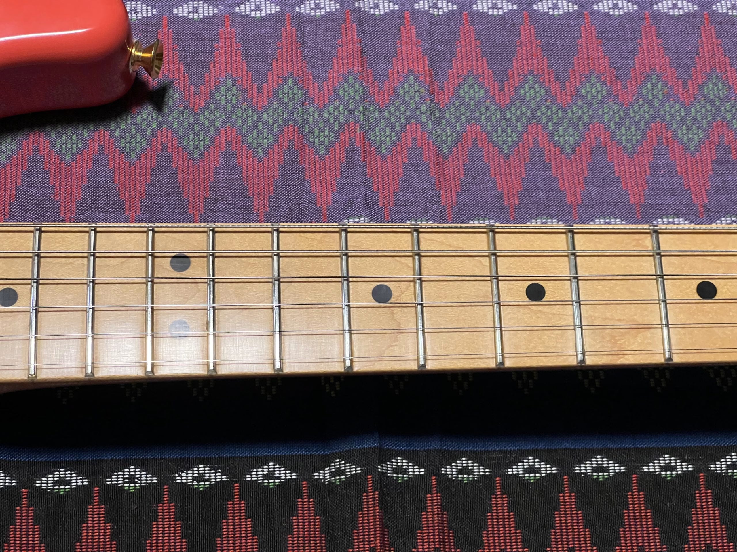 SOLD - 1990 Custom Shop Hank Marvin Stratocaster Fiesta Red