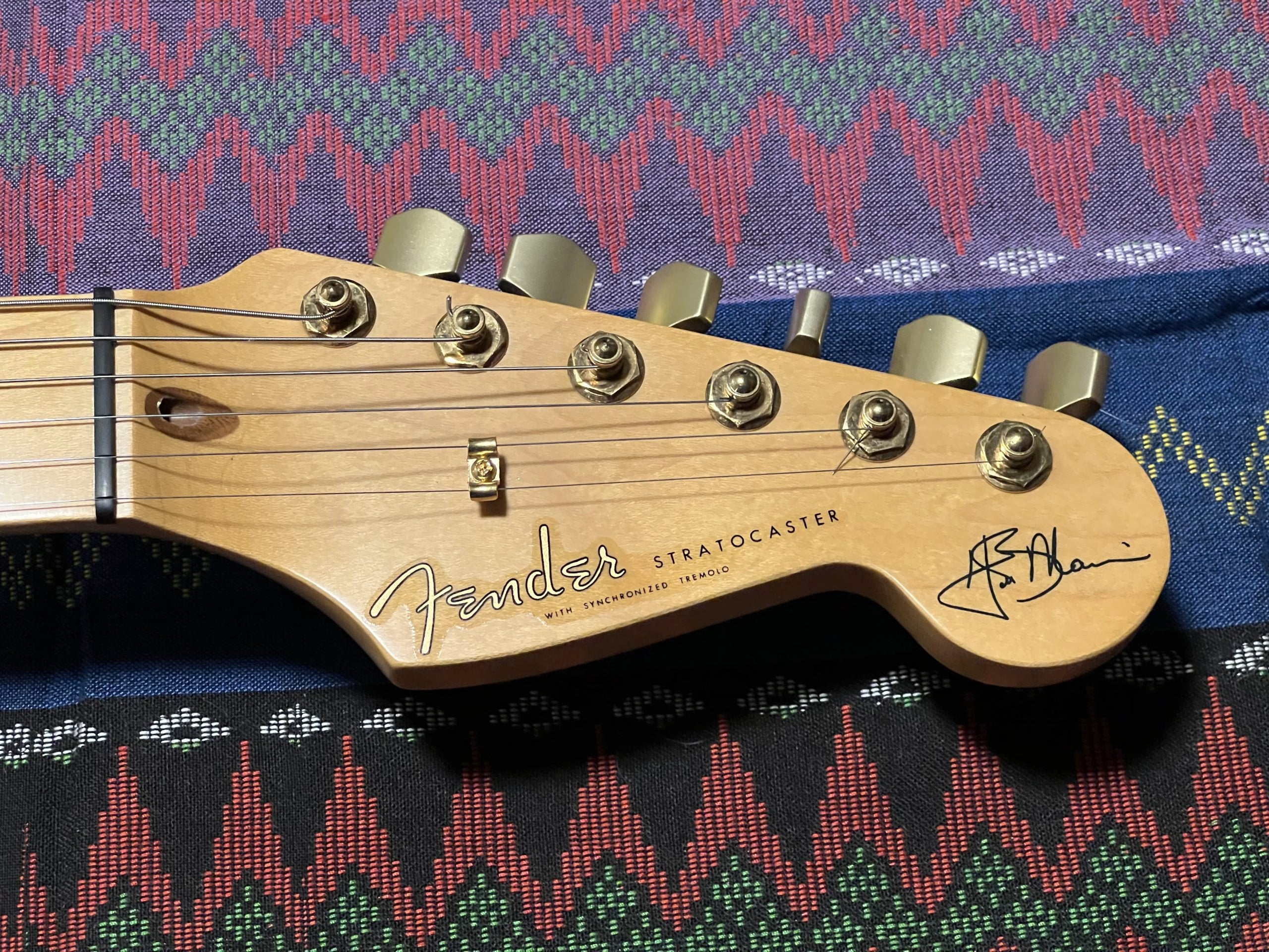 SOLD - 1990 Custom Shop Hank Marvin Stratocaster Fiesta Red