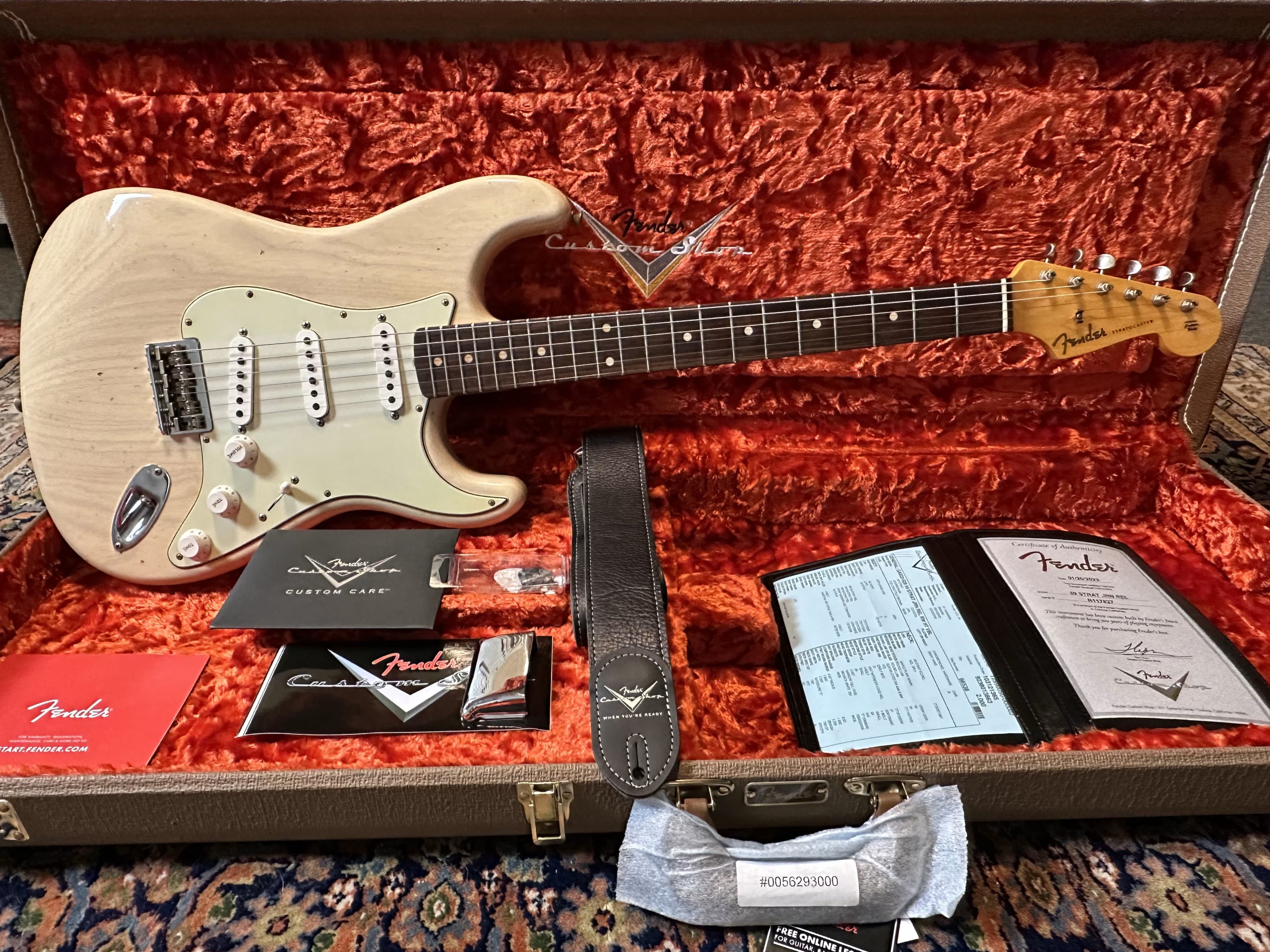 Fender Custom Shop '59 Hardtail Journeyman Stratocaster 2023 Vintage Blonde